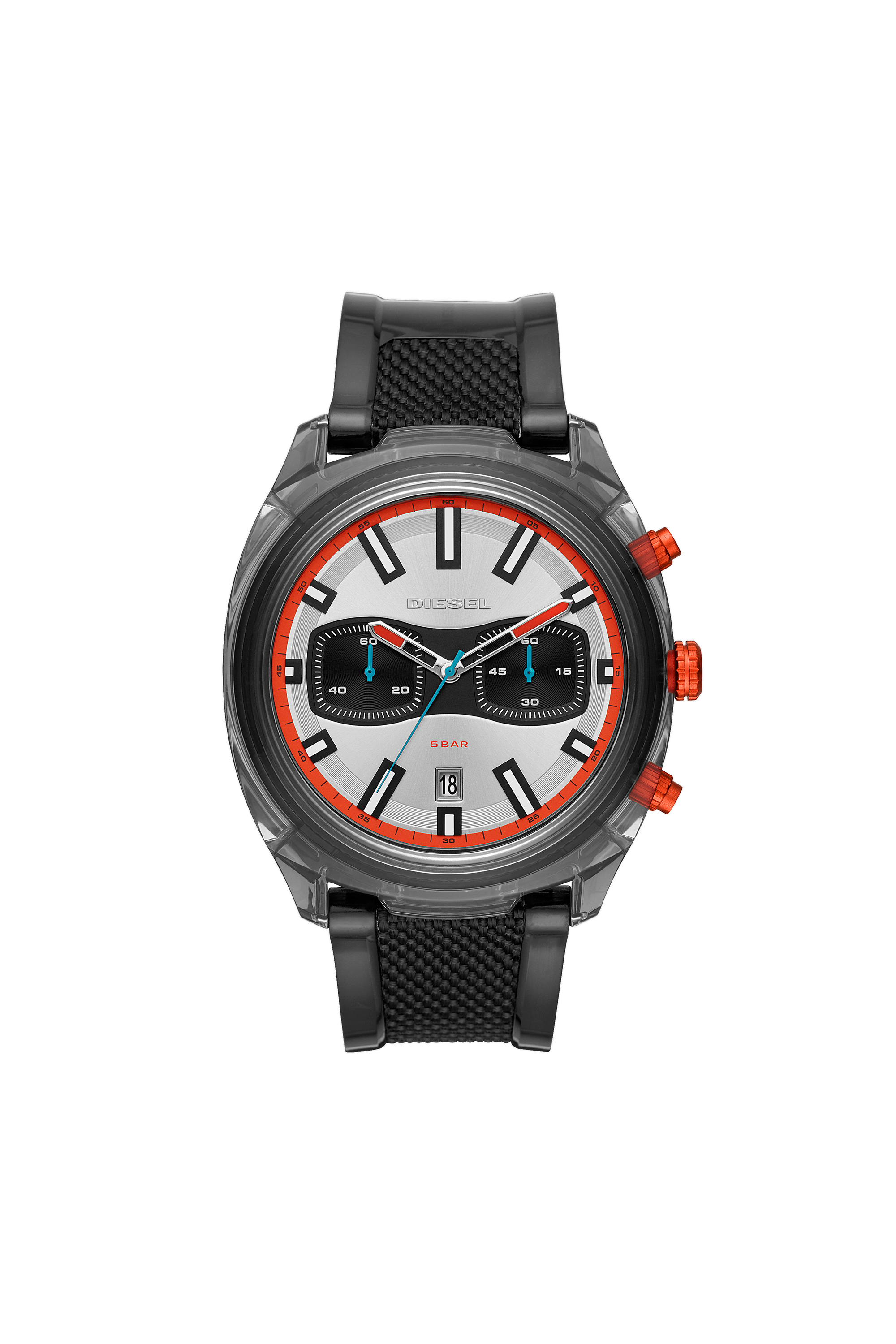 Chronograph two-tone polyurethane watch