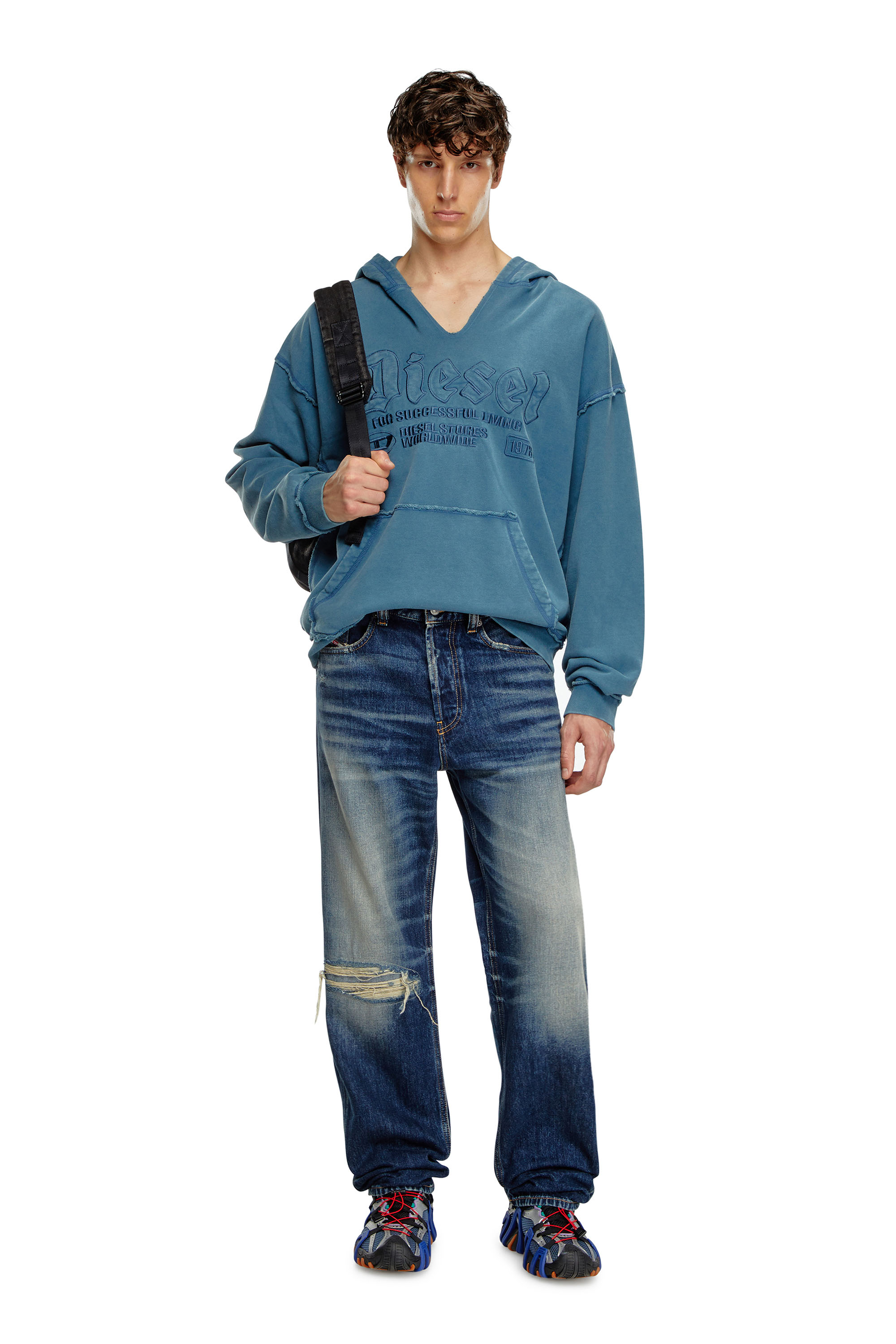 Diesel - Male's Regular Jeans 2024 D-Macs 09J95, Dark Blue - 2