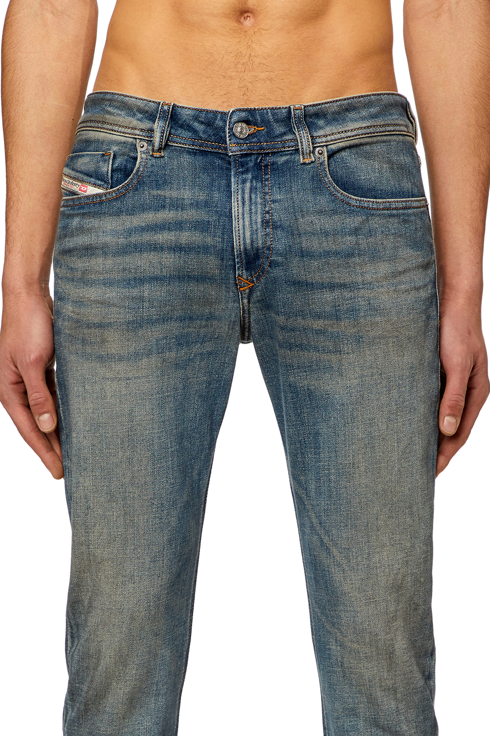 Diesel - Man's Skinny Jeans 1979 Sleenker 09H69, Dark Blue - 3