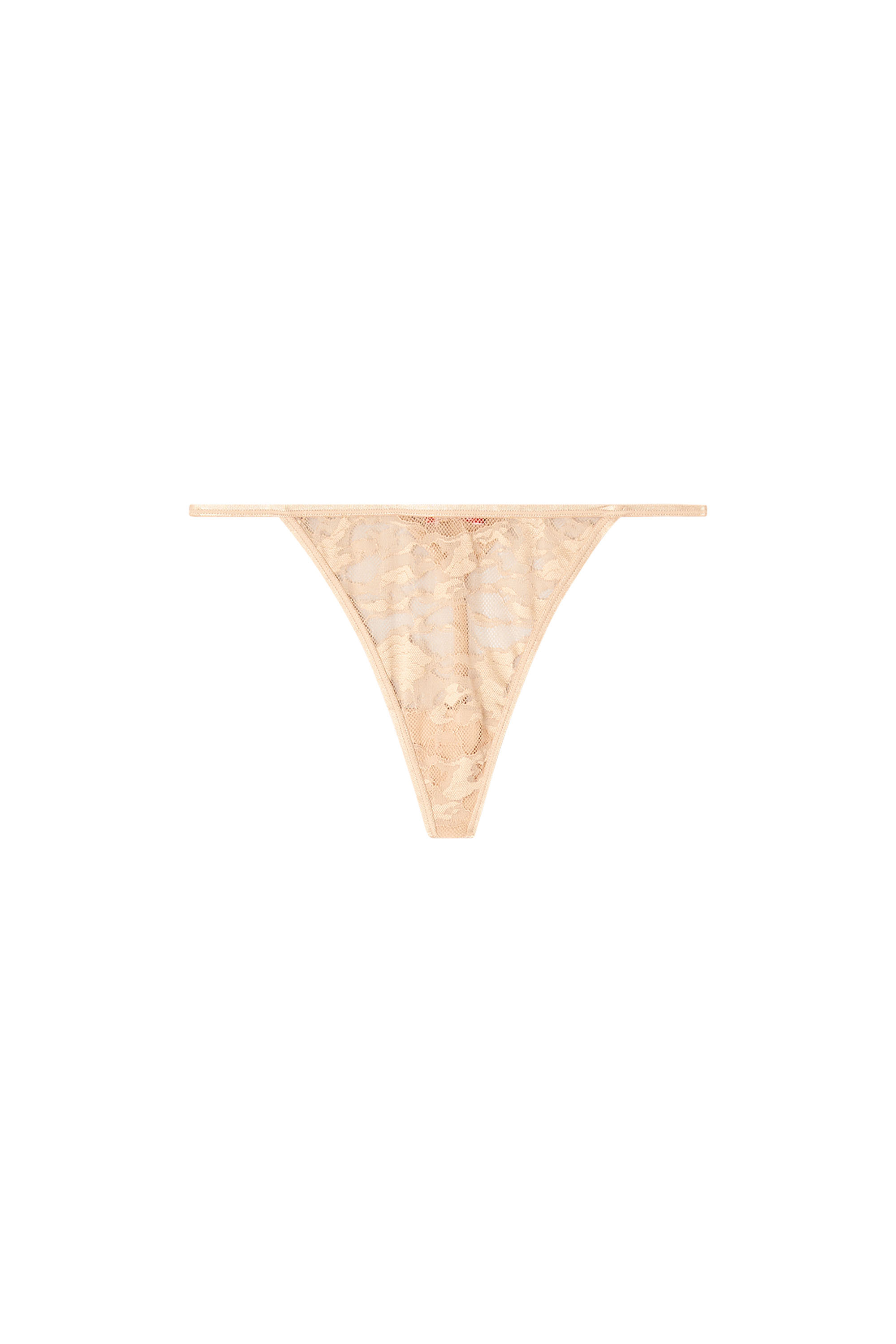 Diesel - STACY-UTLT, Woman's Thong in nylon lace in Beige - 4