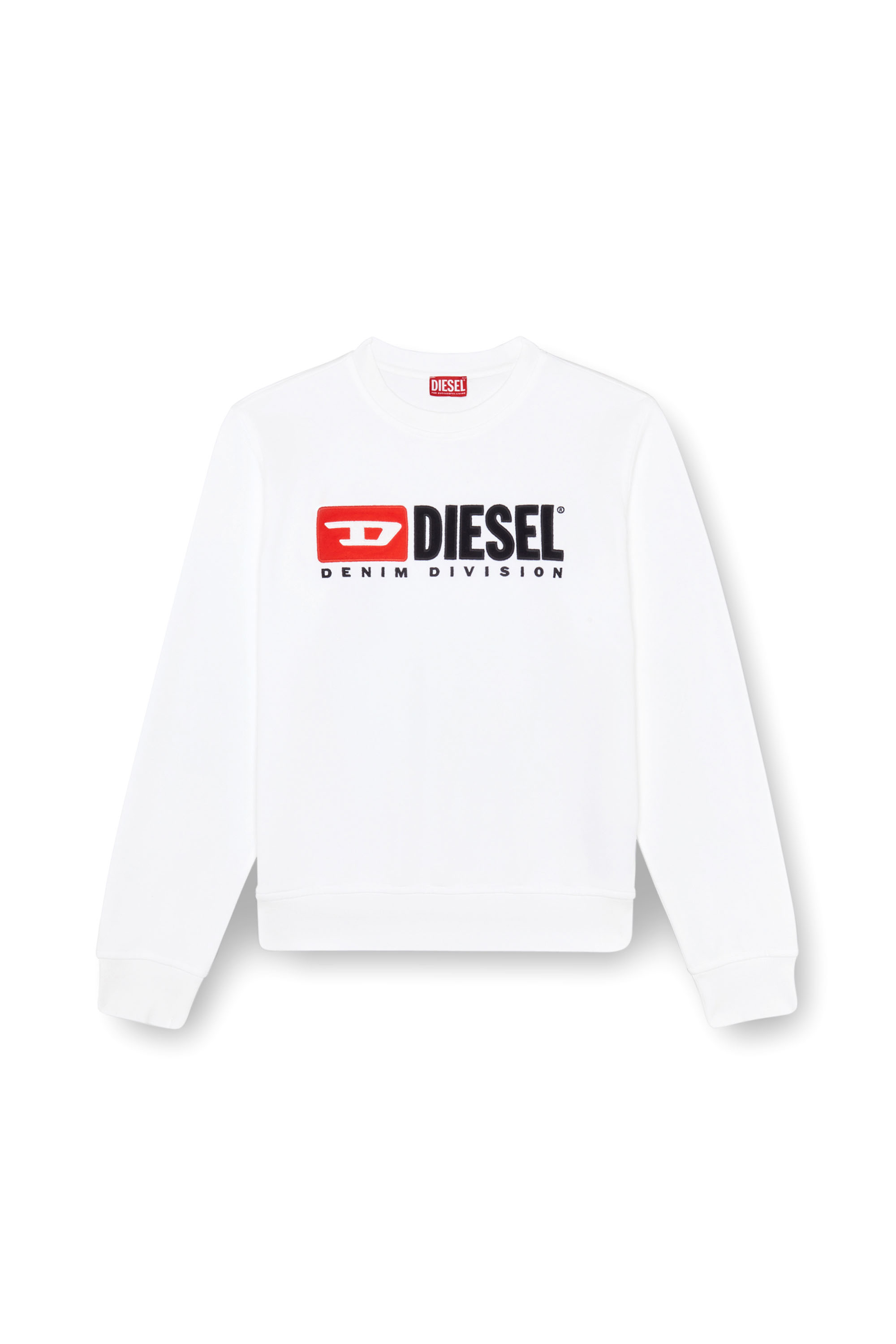 Men's Sweatshirt with Denim Division logo | White | Diesel