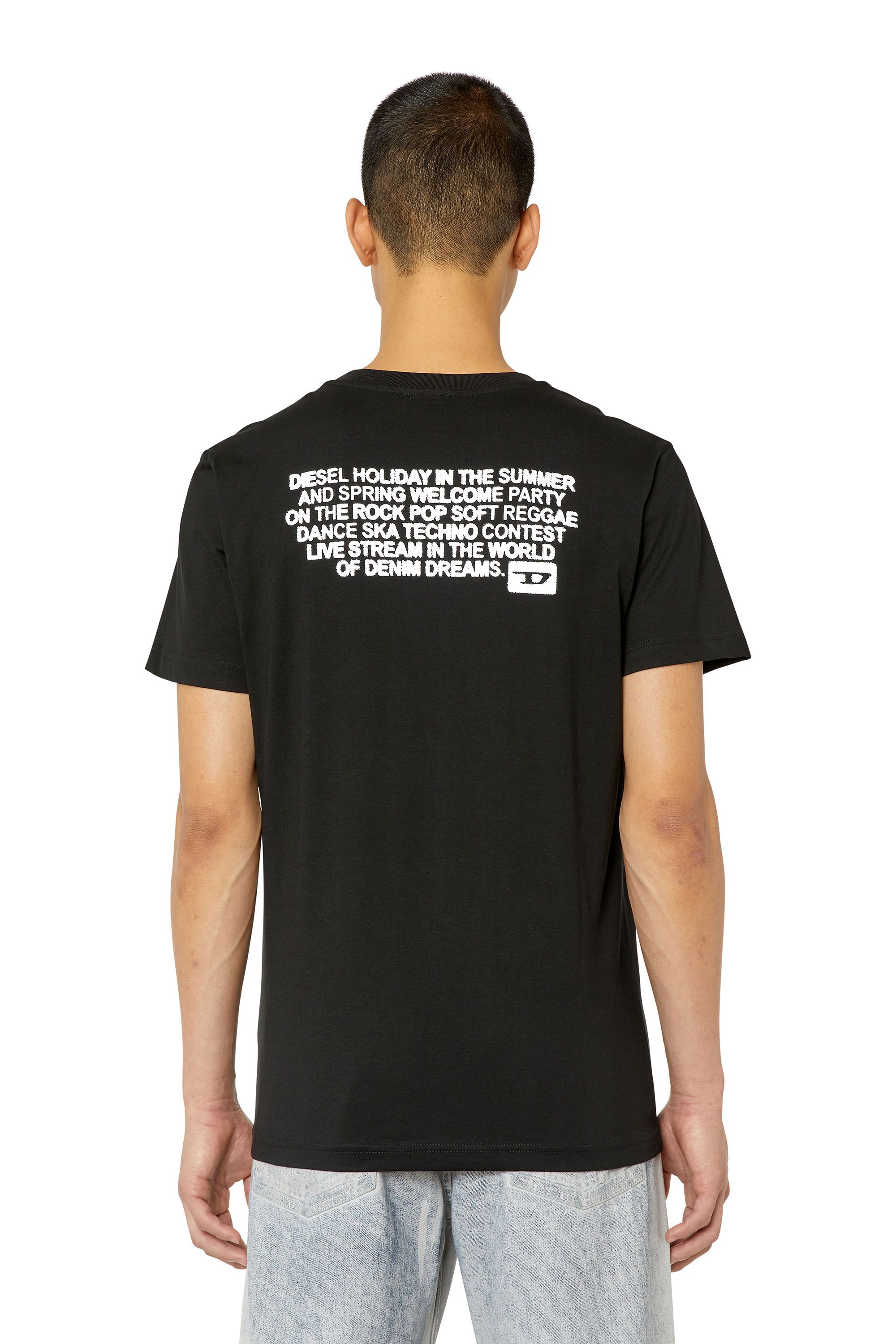 T-DIEGOR-K57 Man: T-shirt with Diesel Holiday logo print