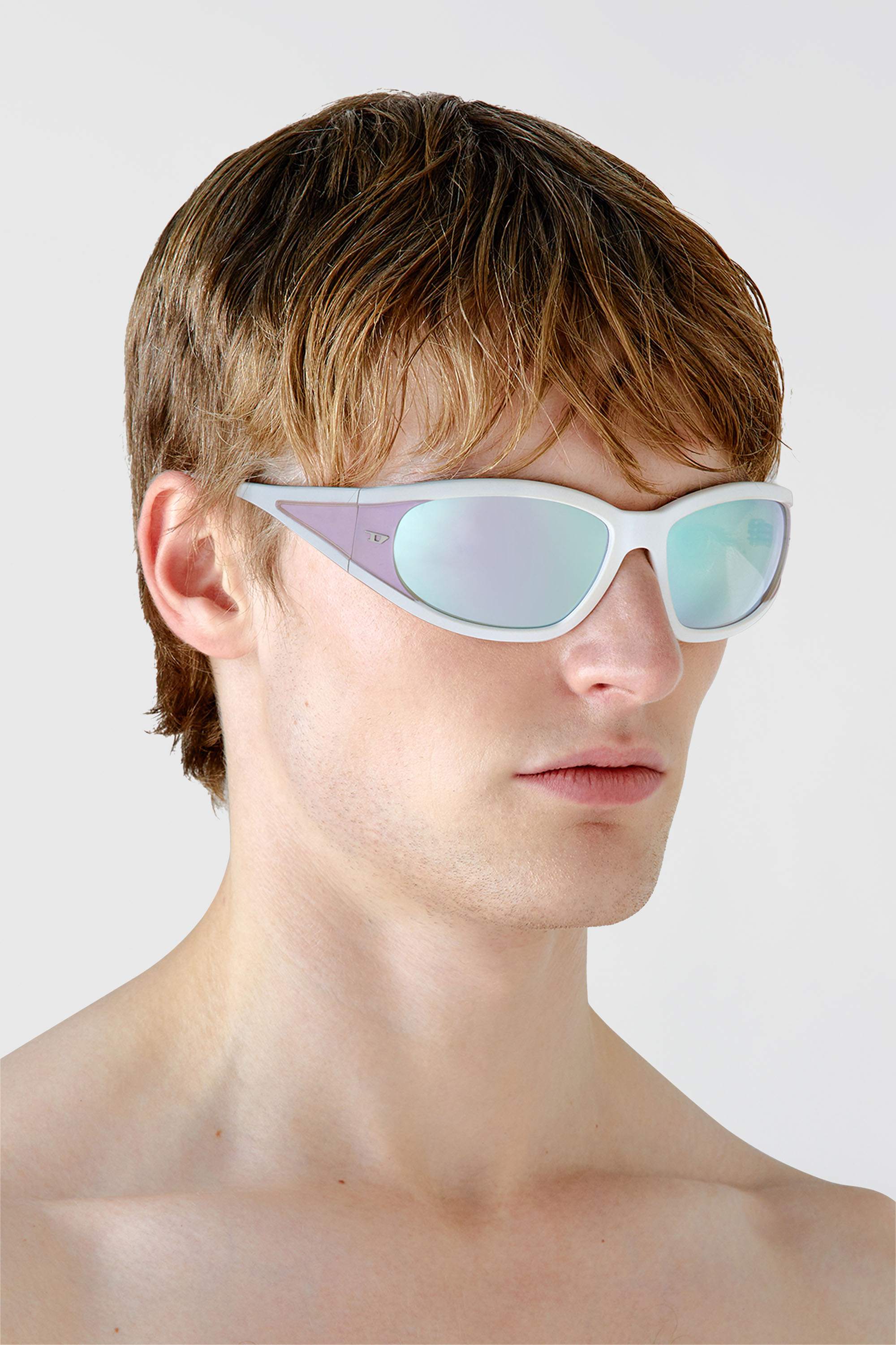 Diesel - 0DL3002, Unisex's Rectangular sunglasses in acetate in Bubble - 4