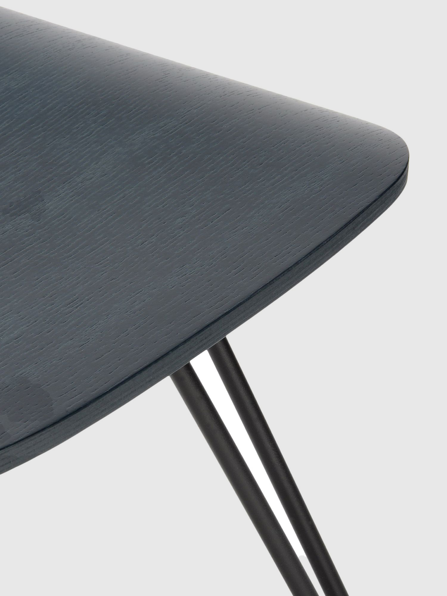 Diesel - DL0F01 OVERDYED, Unisex's Side chair with indigo blue treated wood in Indigo - 3