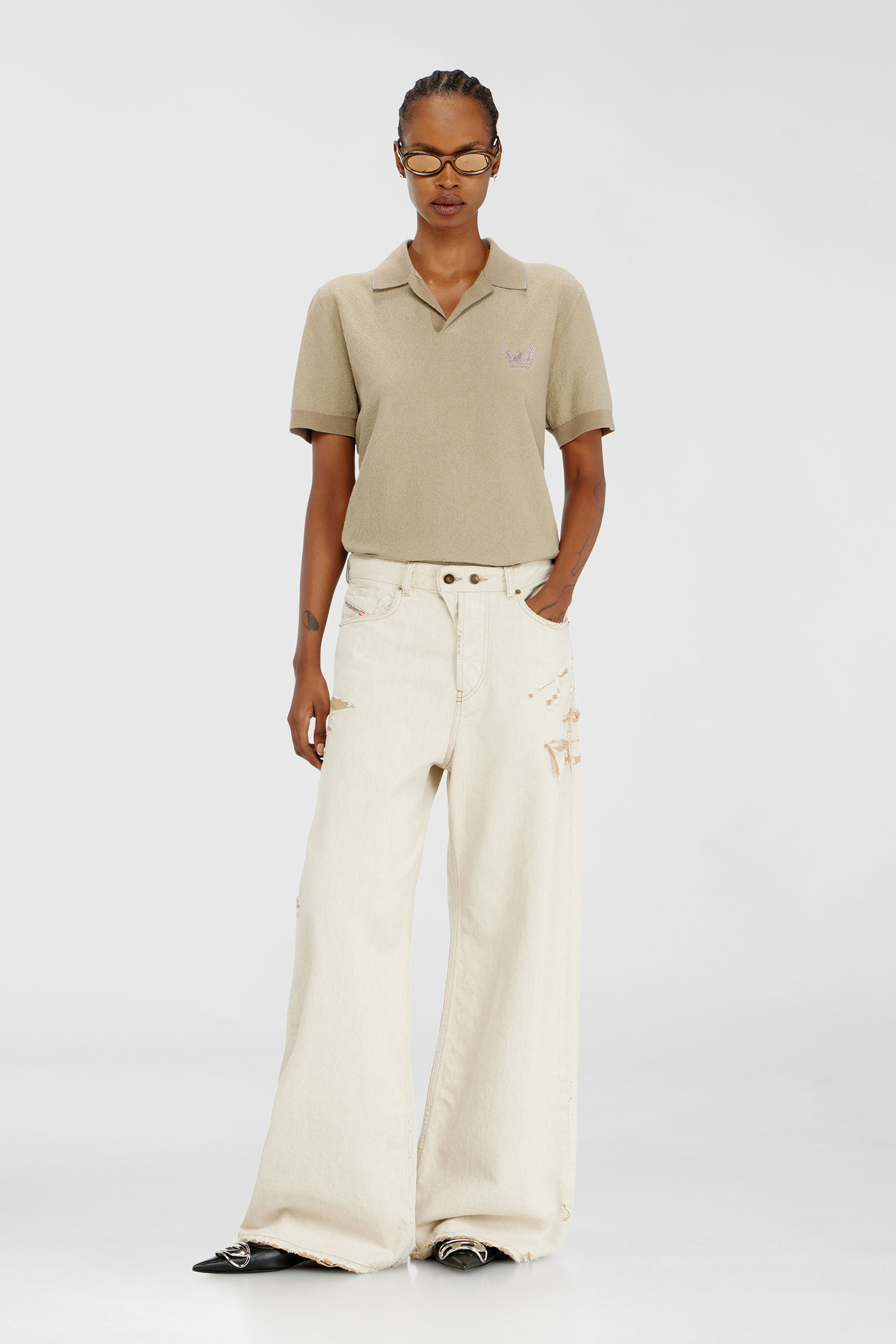 Diesel - Female's Relaxed Jeans 1996 D-Sire 09P89, Beige - 1
