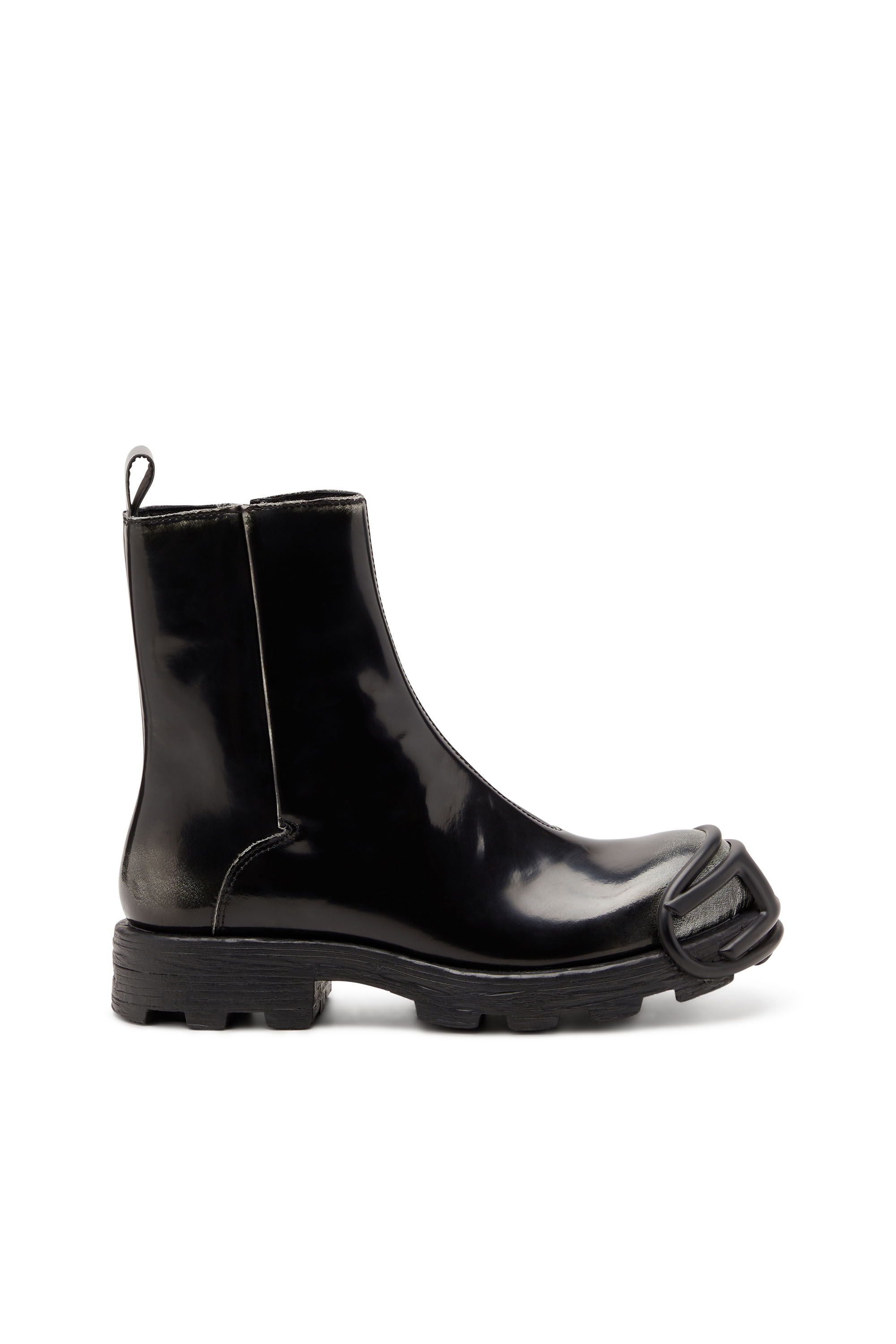 Diesel - D-HAMMER BT ZIP D, D-Hammer - Bottes en cuir avec zip Homme in Noir - 1