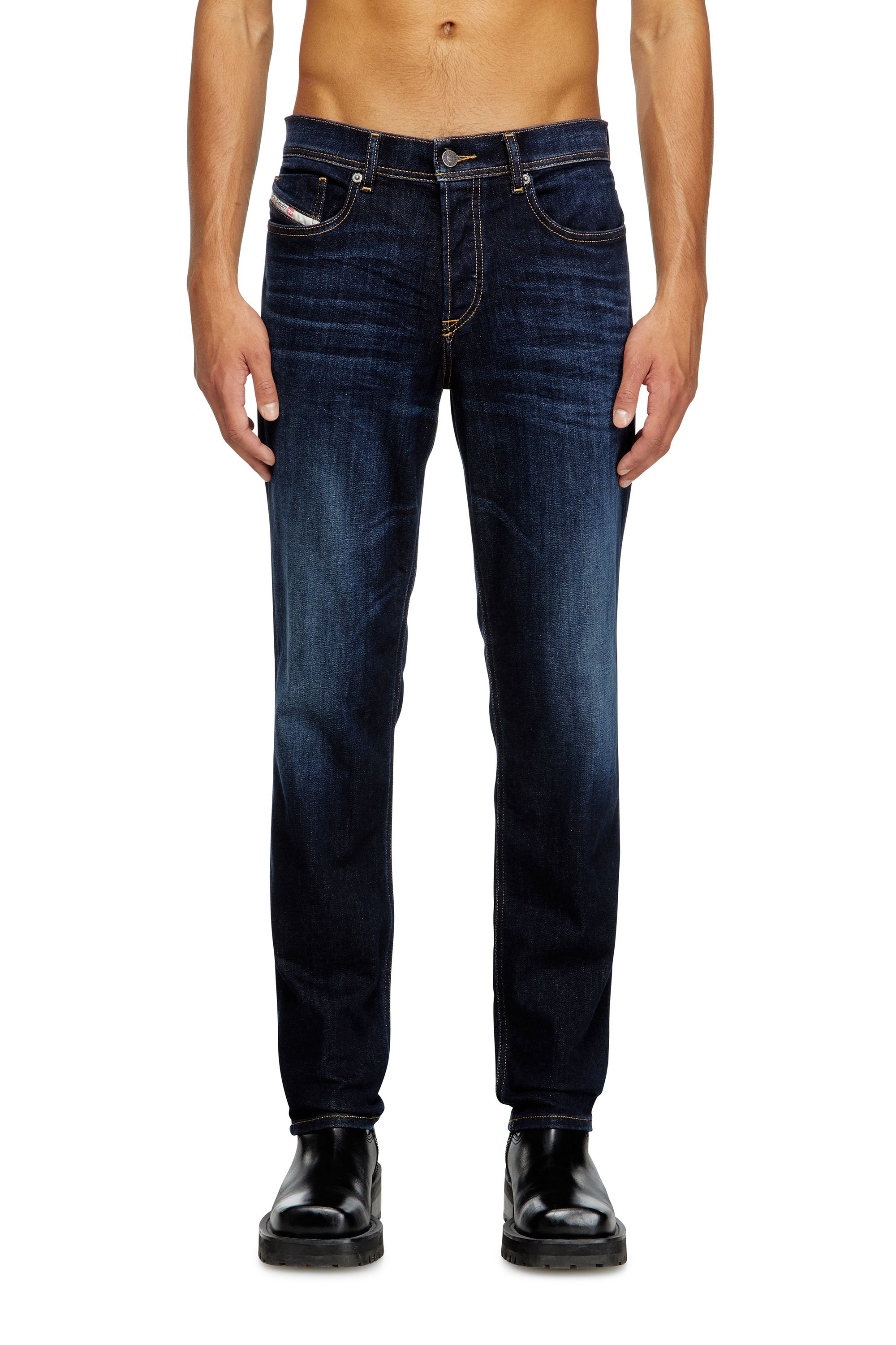 Regular Jeans 2023 D-Finitive 009ZS, Dark Blue Diesel - Male's Regular Jeans 2023 D-Finitive 009ZS, Dark Blue - 3