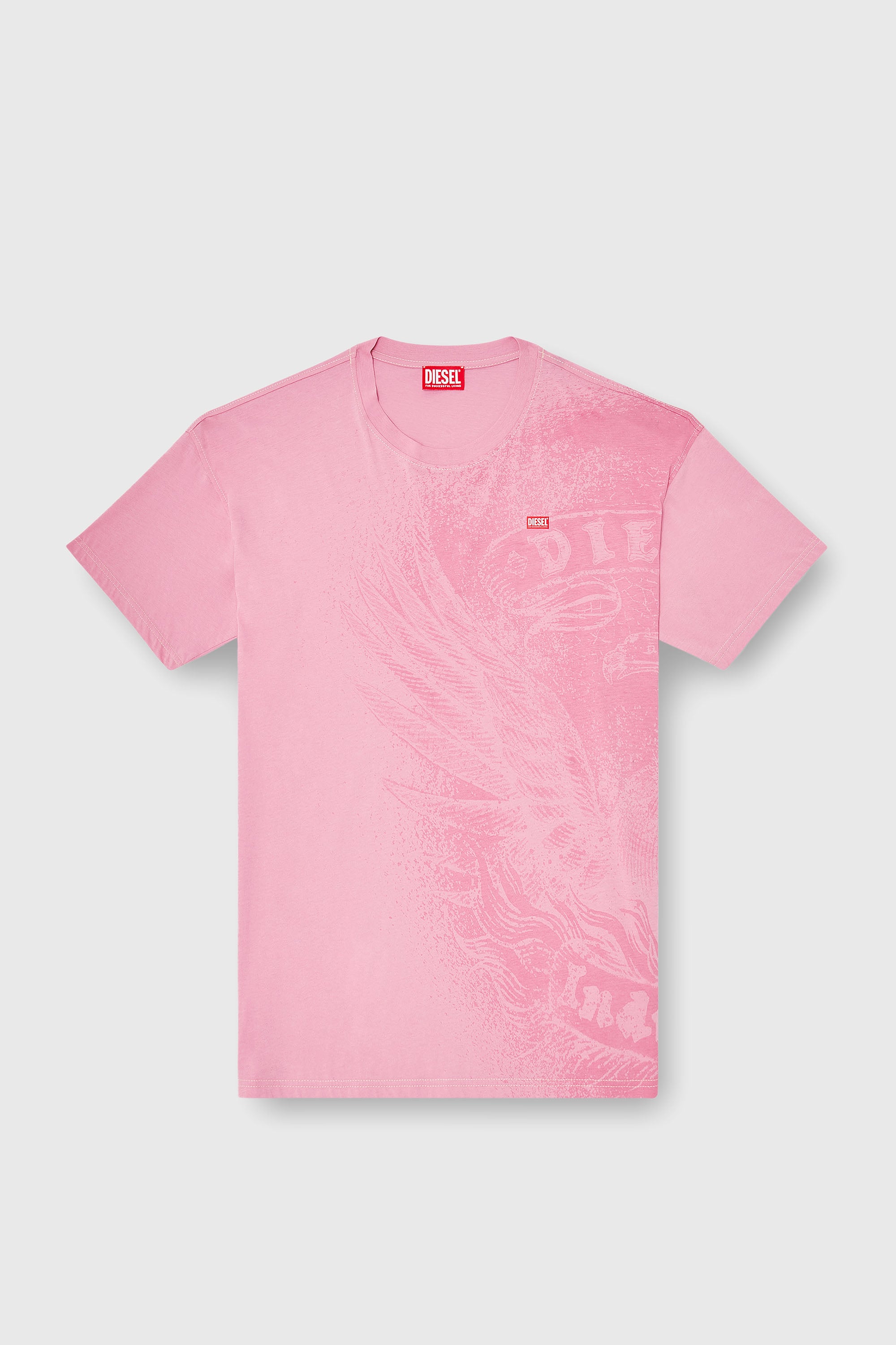 Diesel - T-BOXT-AA3, Camiseta de corte relajado con estampados de Hombre in Rosa - 2