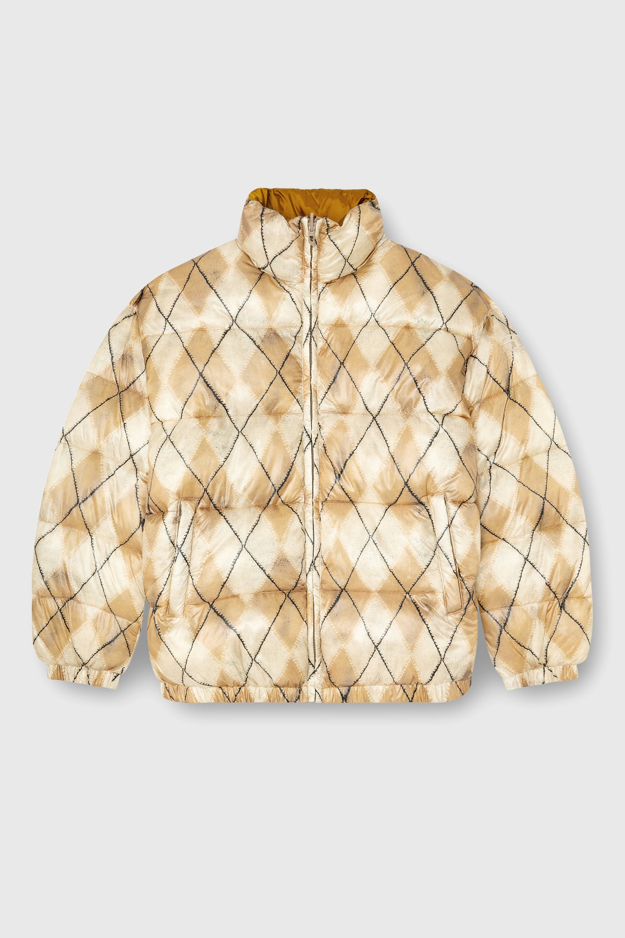 Diesel - W-BOURB-DLCK, Doudoune r&eacute;versible &agrave; motif losange Homme in Polychrome - 2