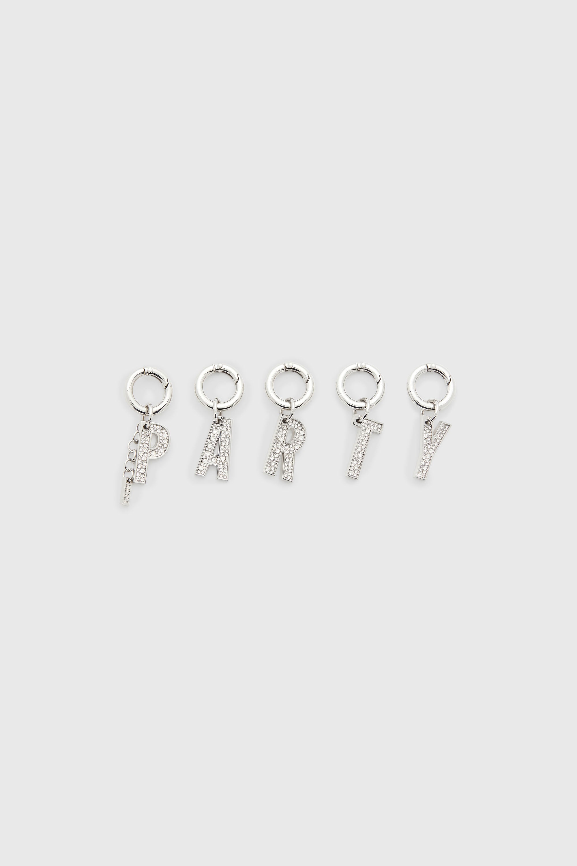 Diesel - CHARM-PARTY, Female's Metal PARTY charms with rhinestones in Silver - 1
