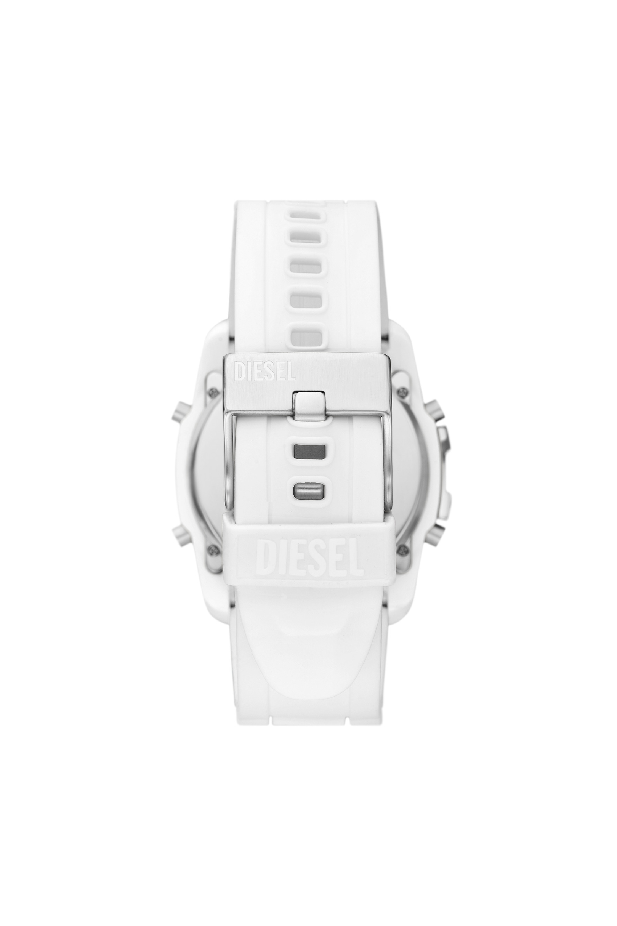 Diesel - DZ2157, Man's Master Chief Digital silicone watch in White - 2