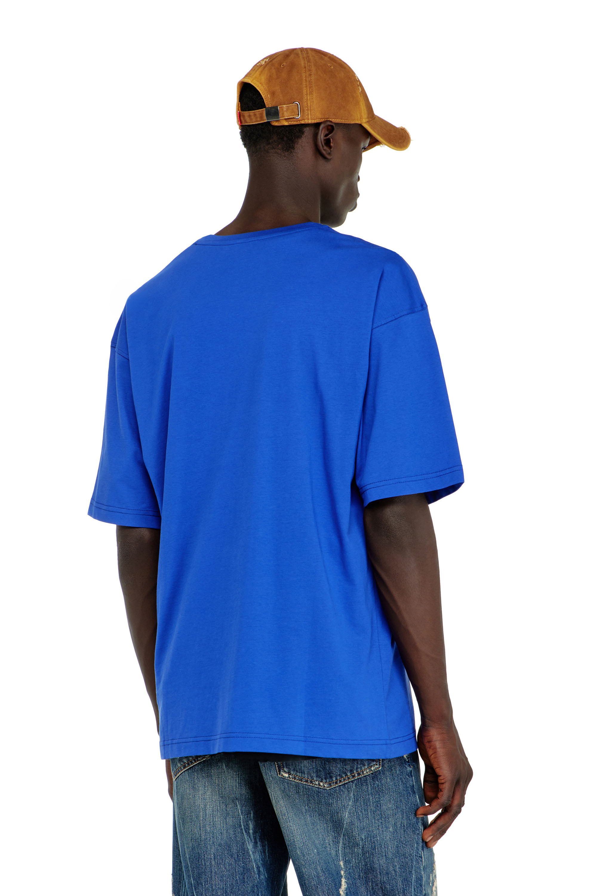 Diesel - T-BOXT-AA1, T-shirt en coton avec logo imprim&eacute; contrastant Homme in Polychrome - 4