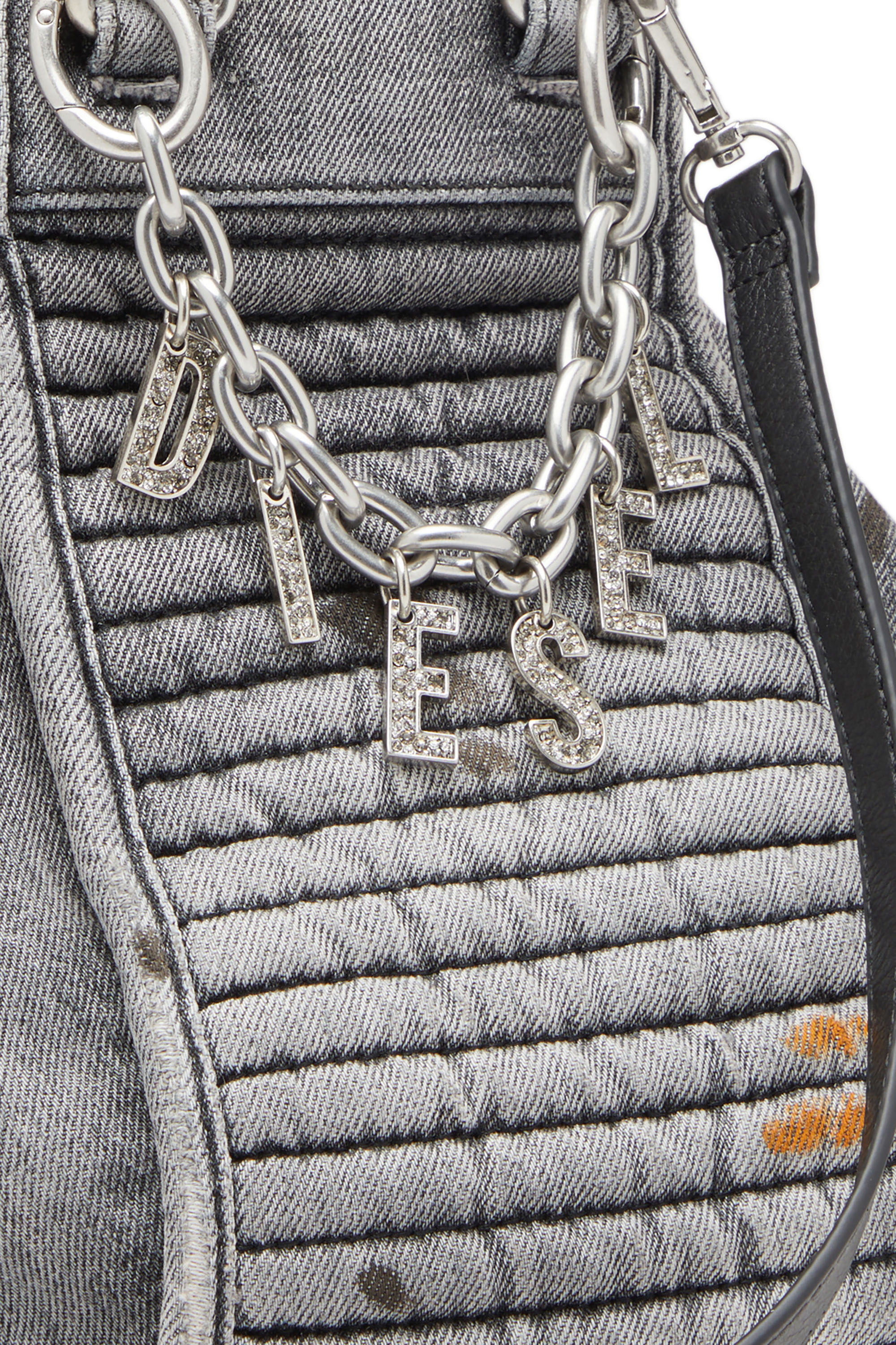 Women's D-Vina-S - Small slouchy bag in Denim | Black | Diesel