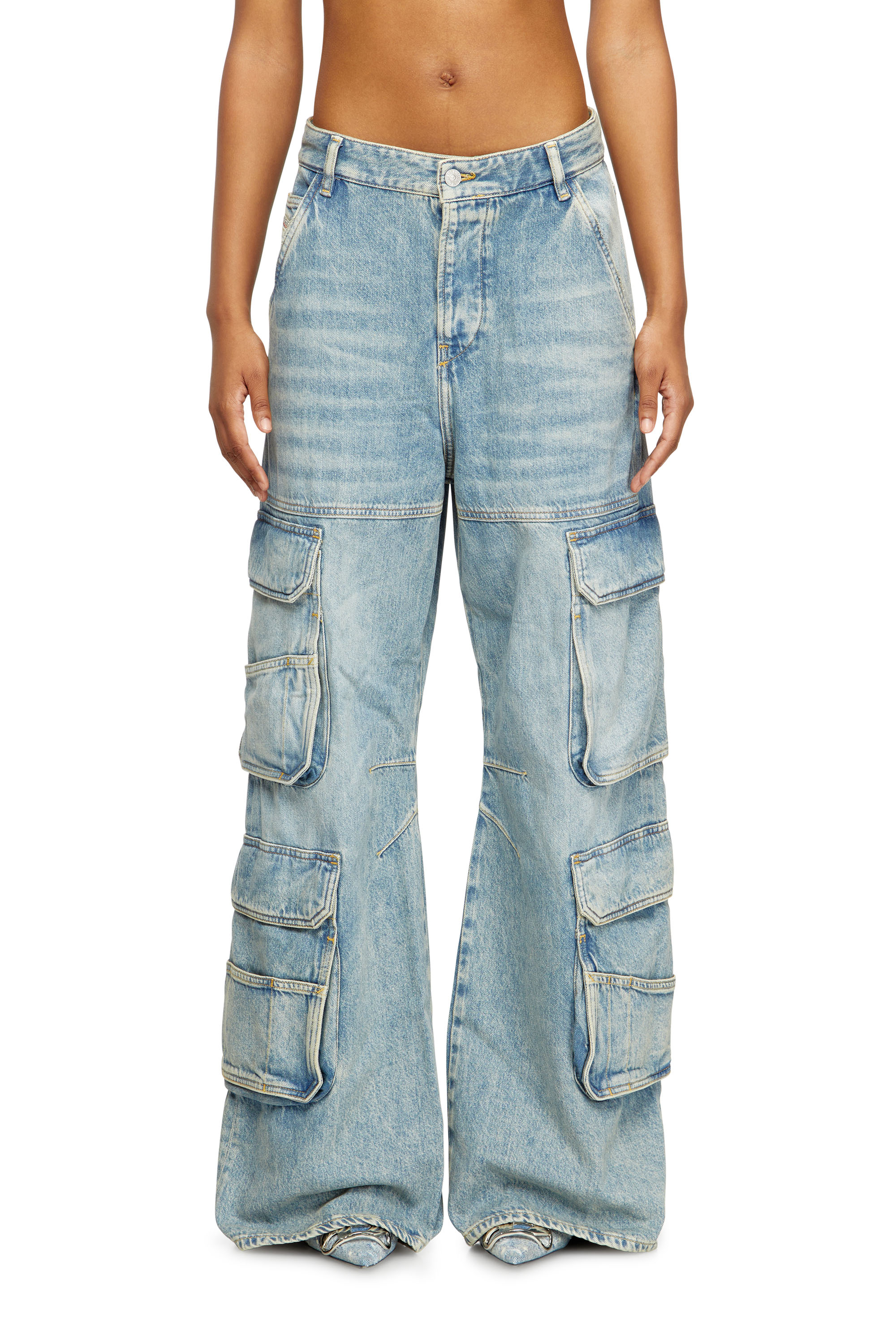 Diesel - Relaxed Jeans 1996 D-Sire 0DBCX Mujer, Azul Claro - 2