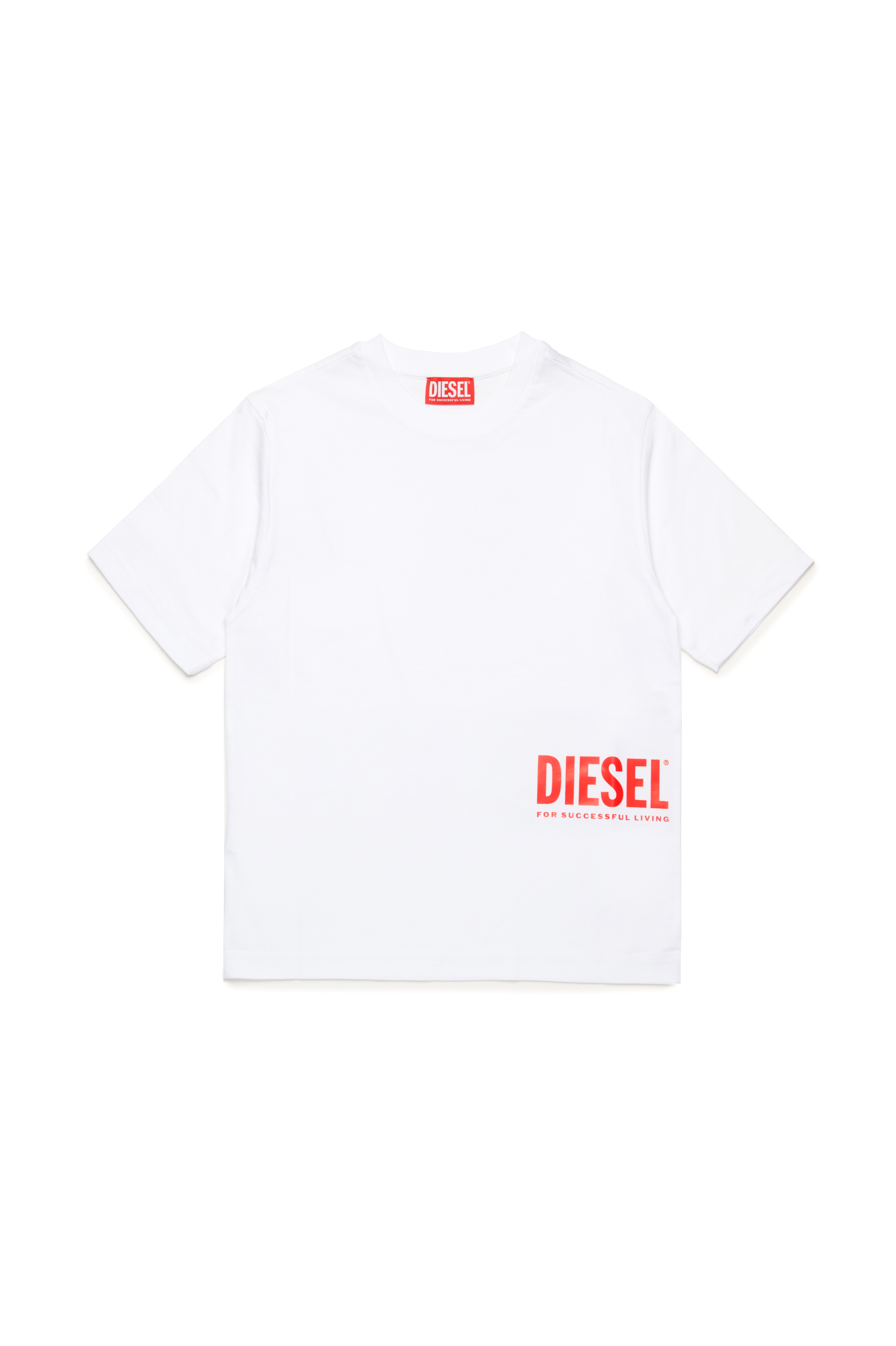 T-shirt with Biscotto logo | White | 4-16 YEARS Boys | Diesel