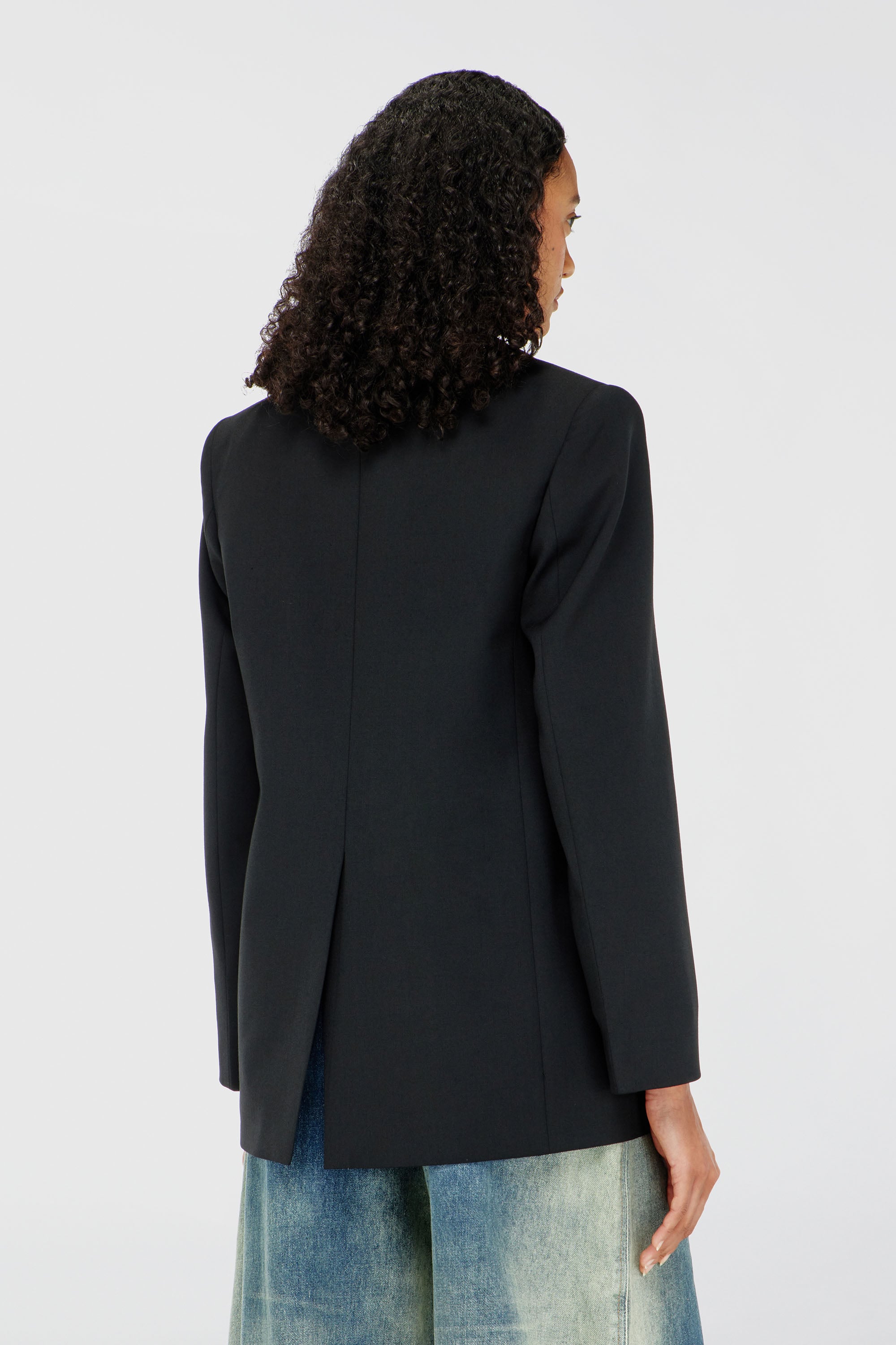 Diesel - G-KESS-R1, Woman's Blazer in wool blend in Black - 4