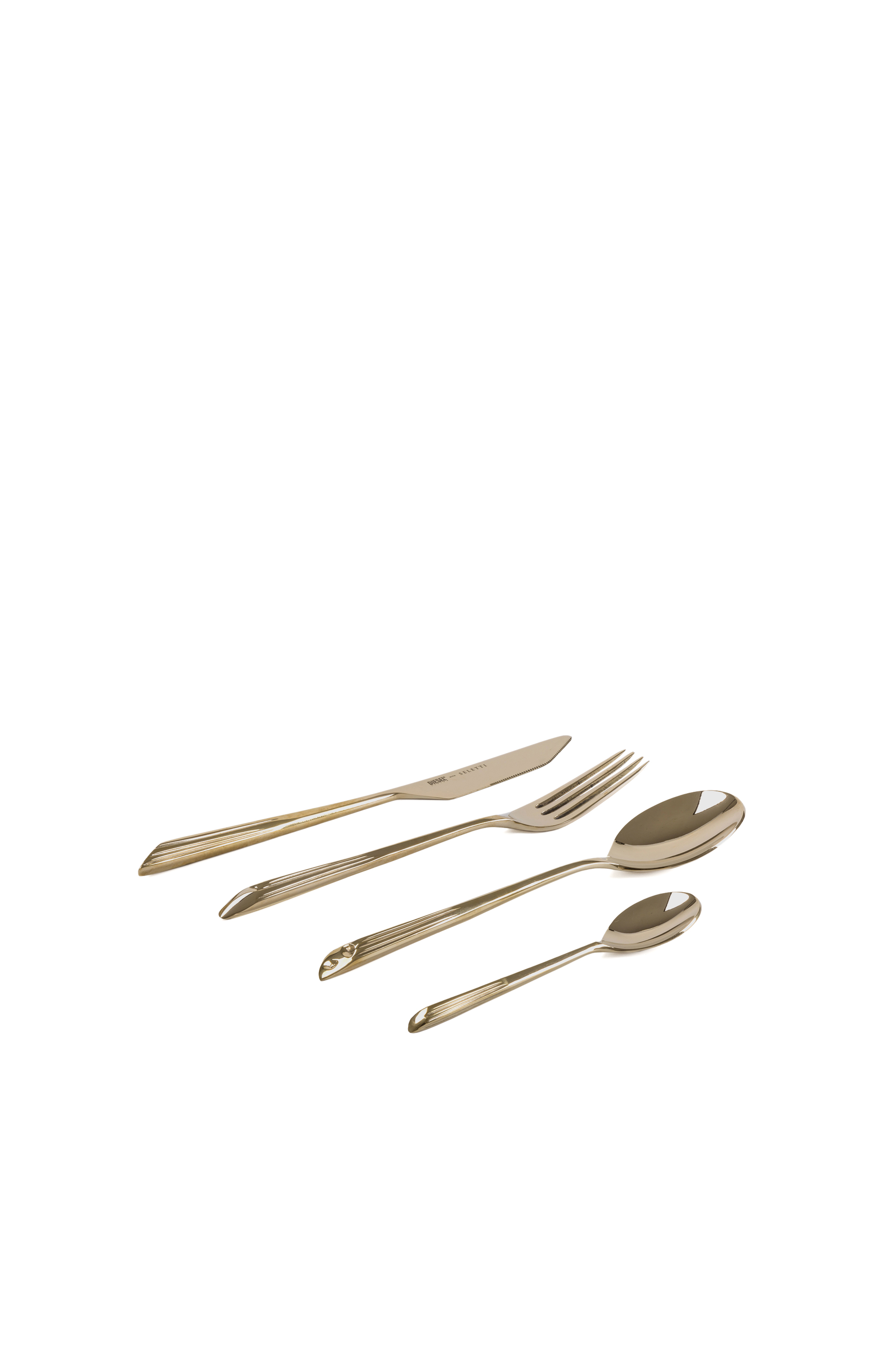 Diesel - 10832 COSMIC DINER, Set de cubiertos de lat&oacute;n Unisex in Dorado - 1
