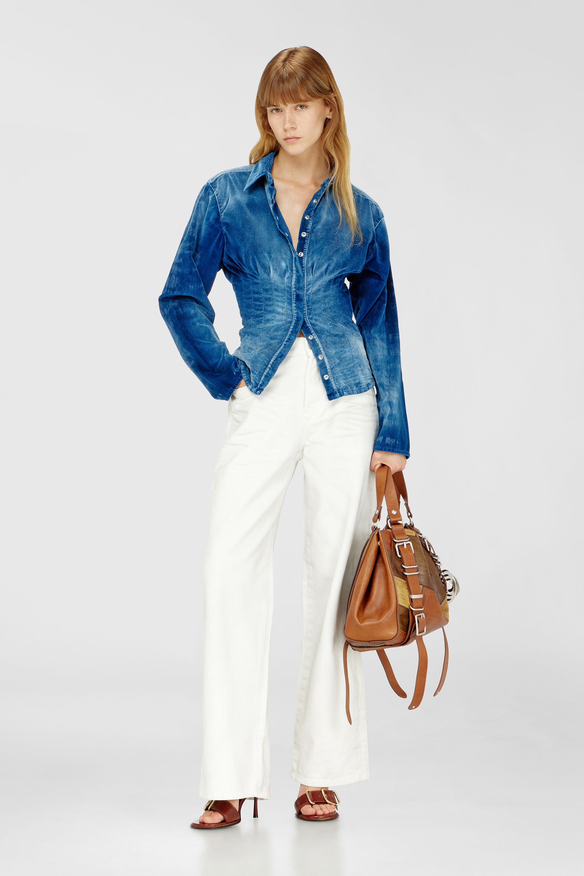 Diesel - Relaxed Jeans 1982 D-Hakou 007GG Unisex, Blanco - 7
