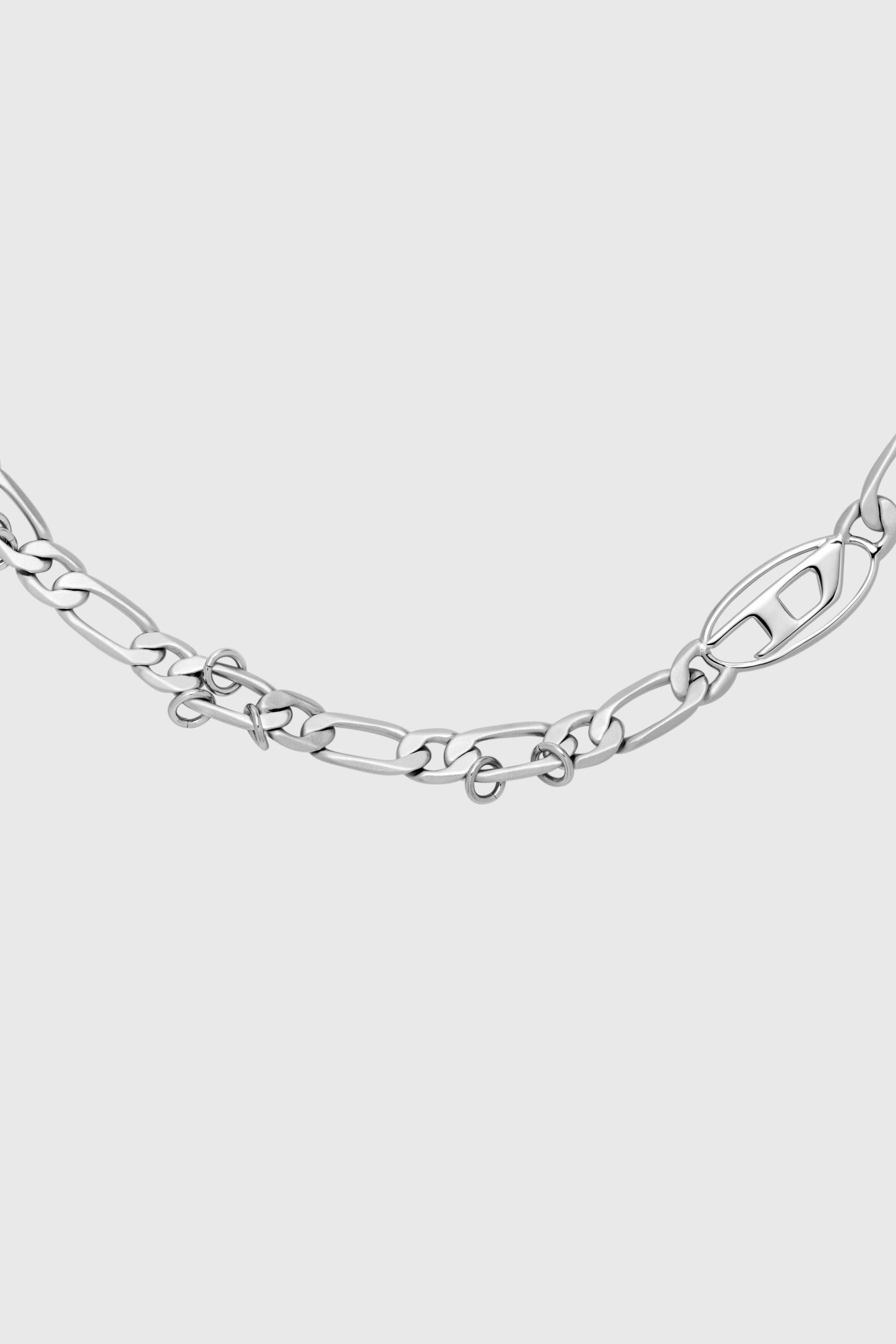 Diesel - DX1600040, Unisex's Stainless Steel and Brass Chain Necklace in Silver - 2