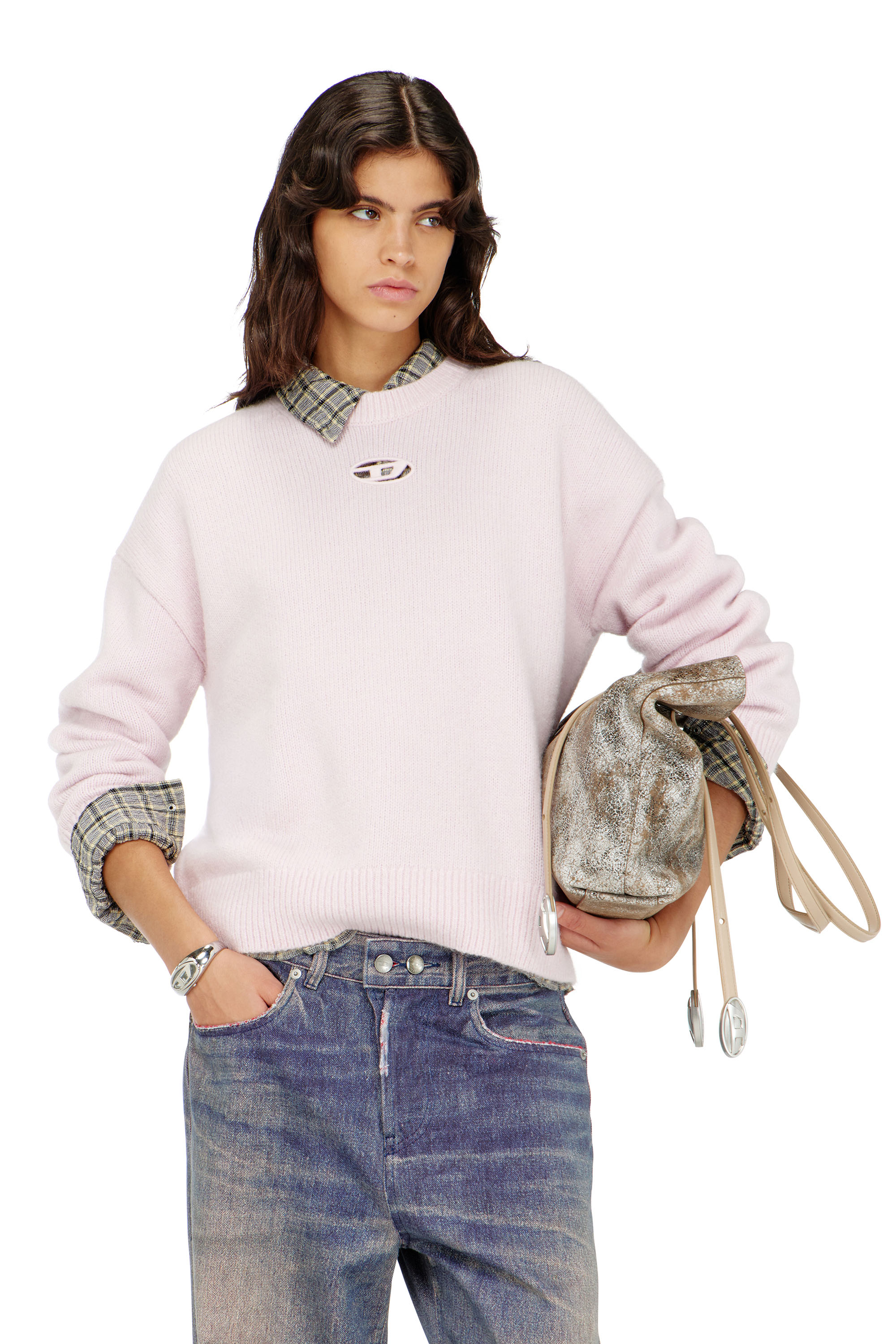 Diesel - M-AREETA, Pull en laine et m&eacute;lange d'alpaga Femme in ToBeDefined - 3