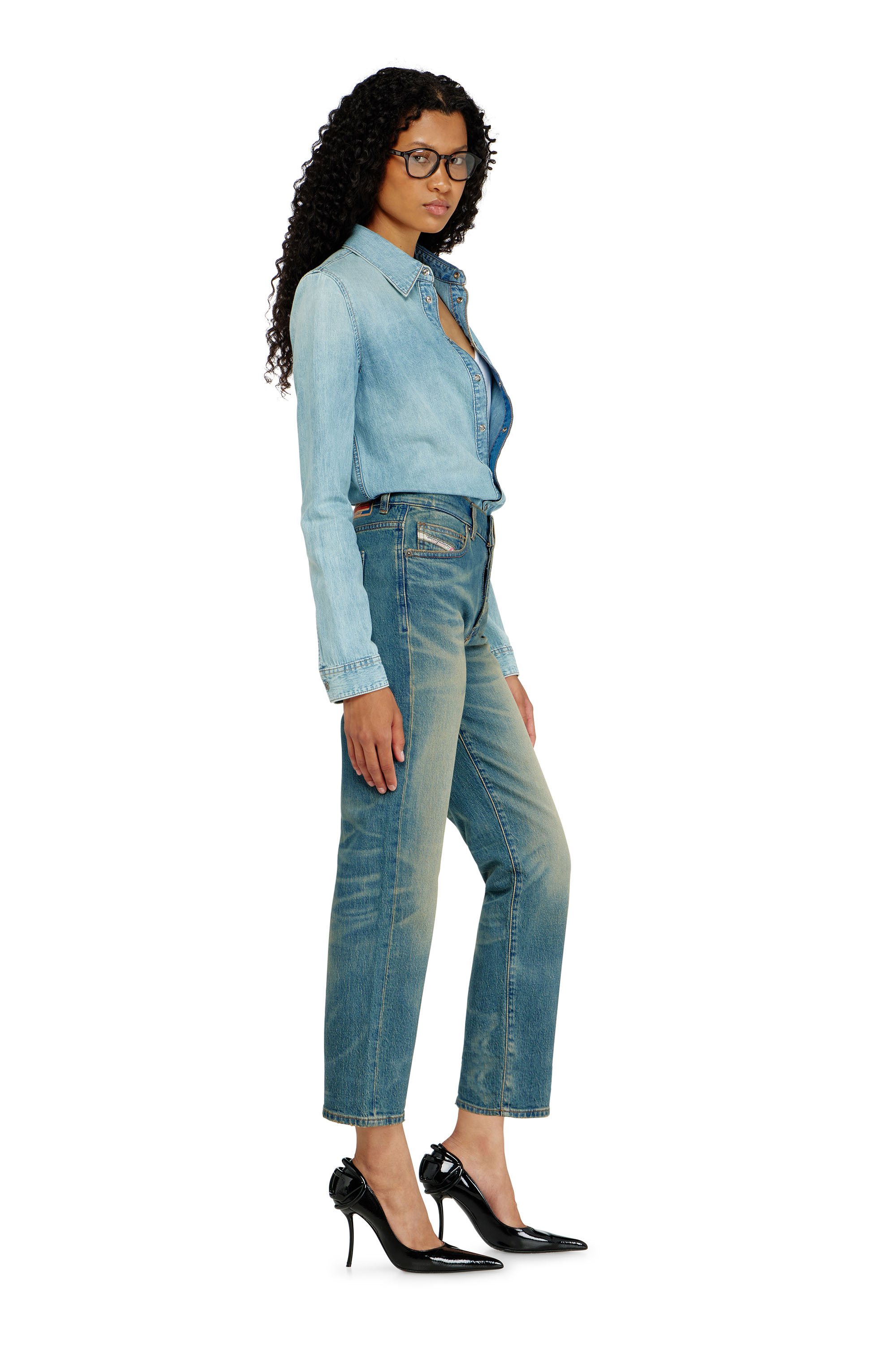 Diesel - Female's Regular Jeans 1981 D-Went 0KBBP, Medium Blue - 3
