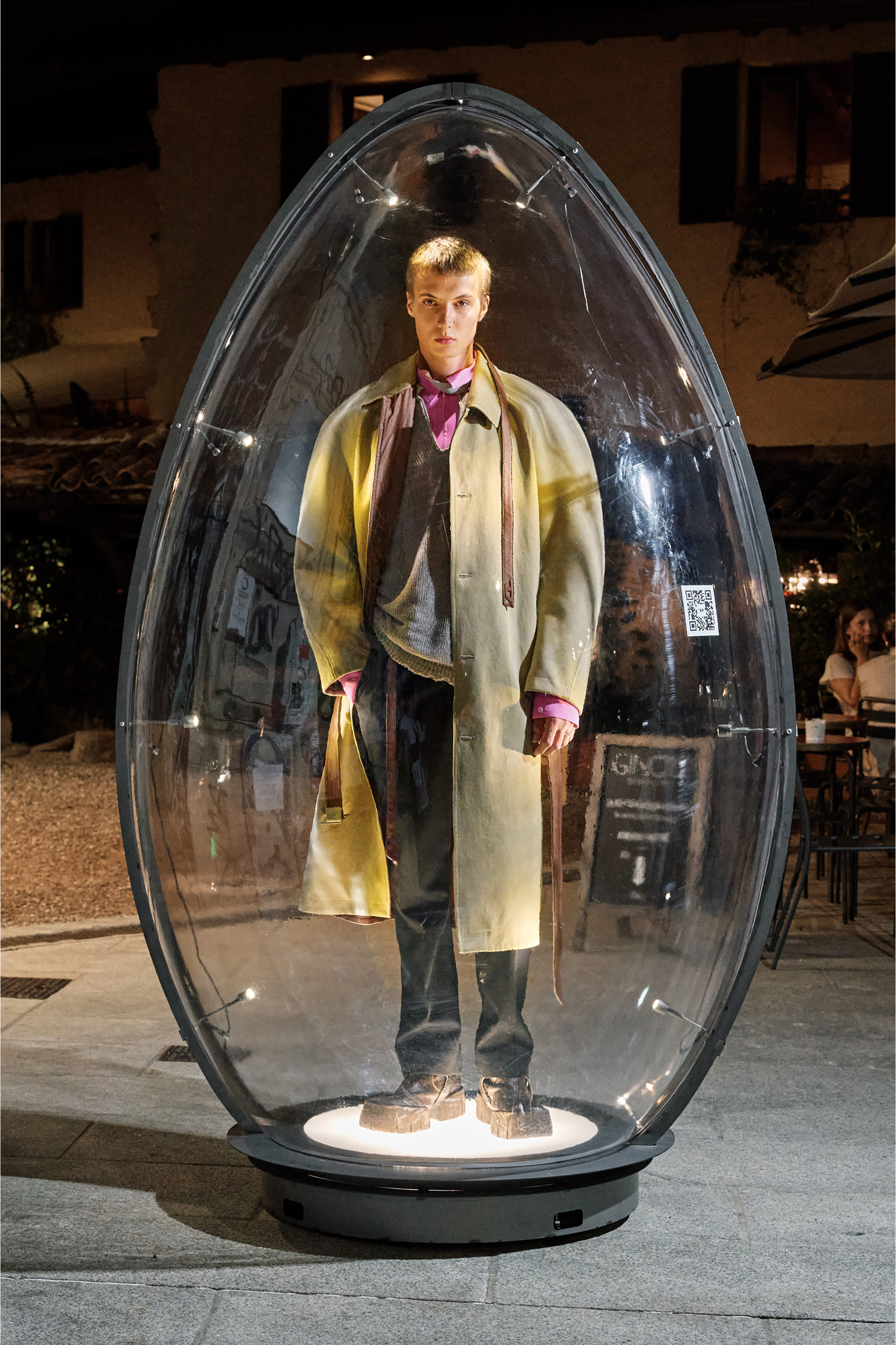 Diesel - J-ROUN, Male's Trench coat with cocoon sleeves in Light Brown - 6