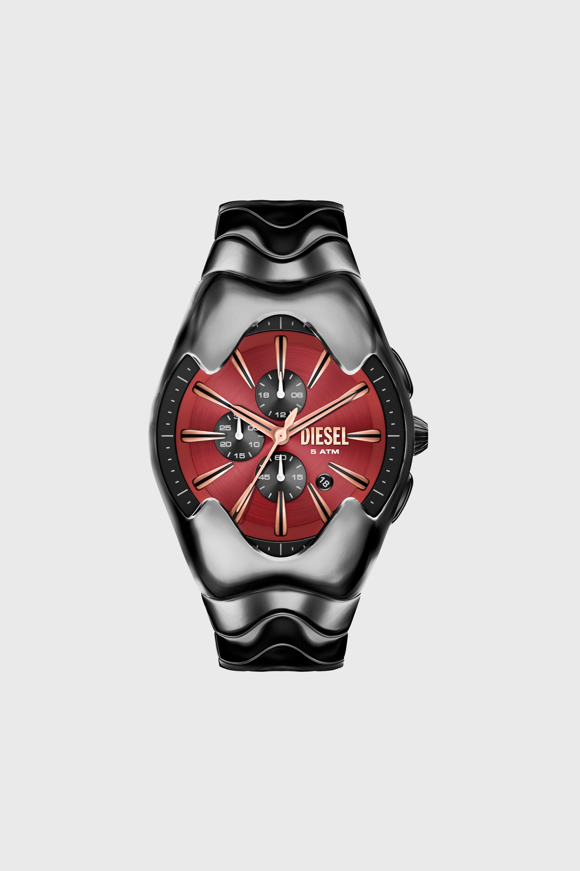 Diesel - DZ4713 WATCH, Male's Mercurial gunmetal stainless steel watch in Black - 1