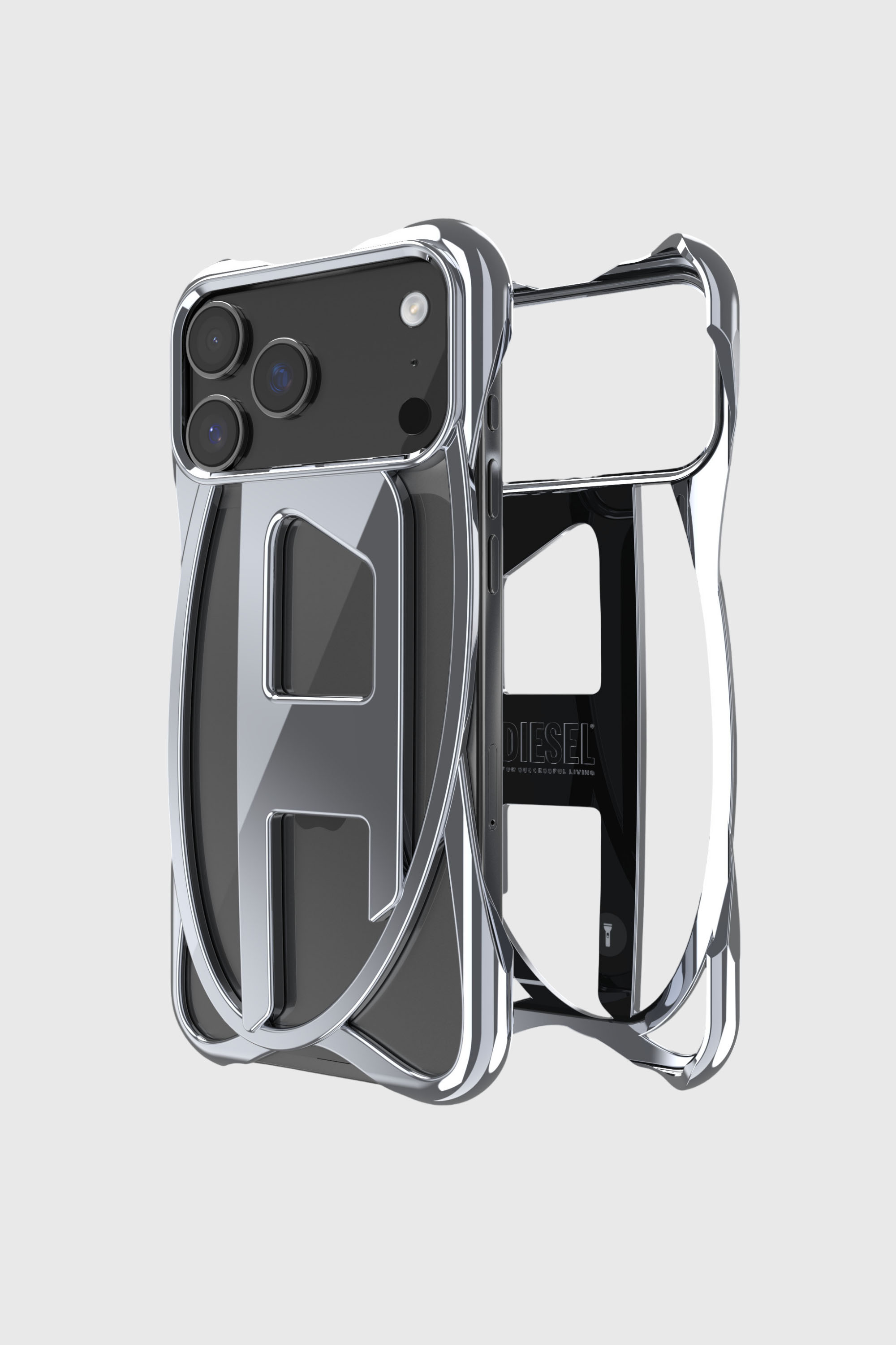 iPhoneアクセサリー DIESEL CAGED D CASE iPhone 17 Pro Max Women's Caged D glossy case for iPhone 17 Pro Max | Grey | Diesel