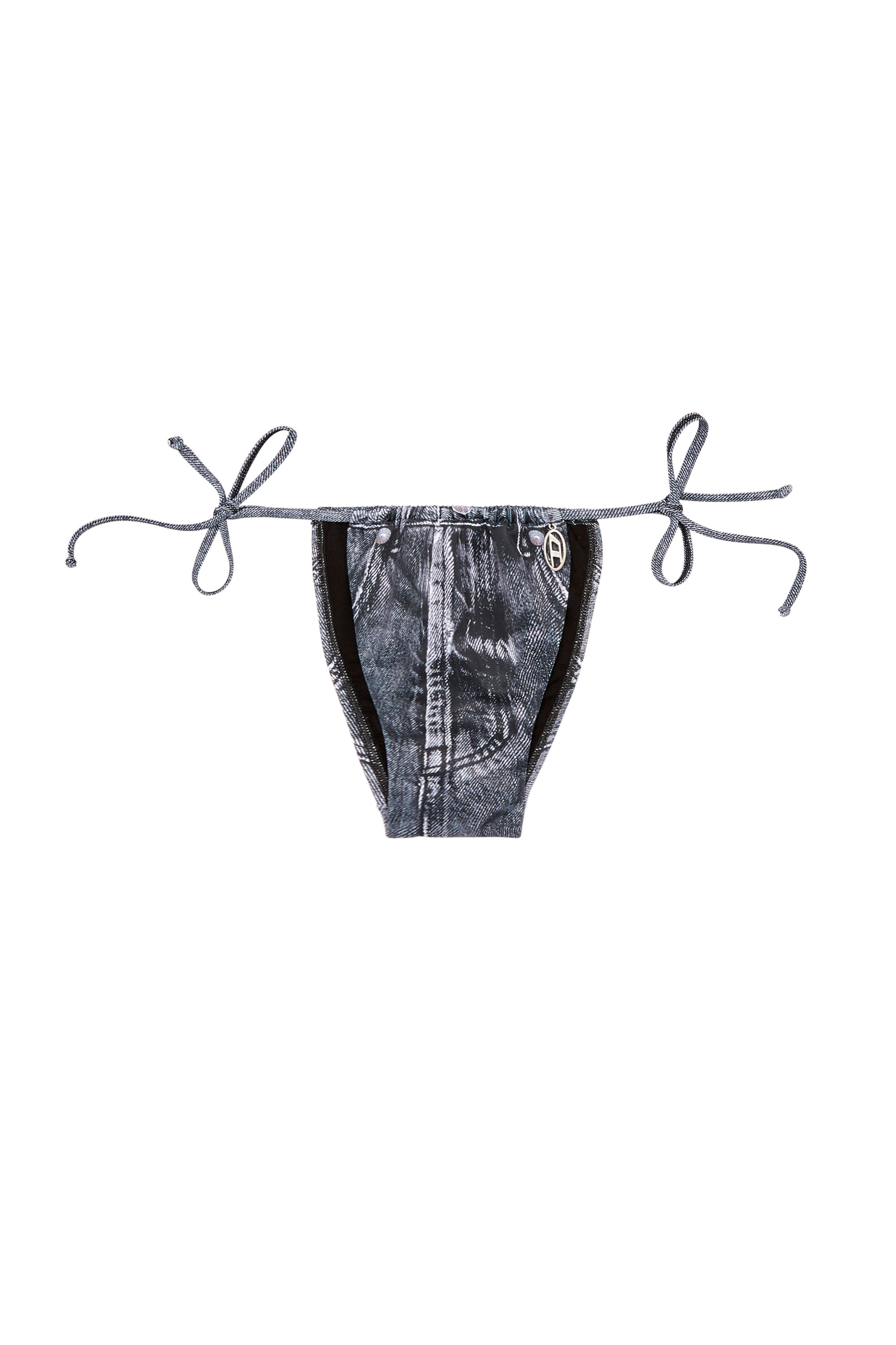 Diesel - JODIE-DNM, Bas de bikini avec effet trompe l'œil jean Femme in Bleu - 3
