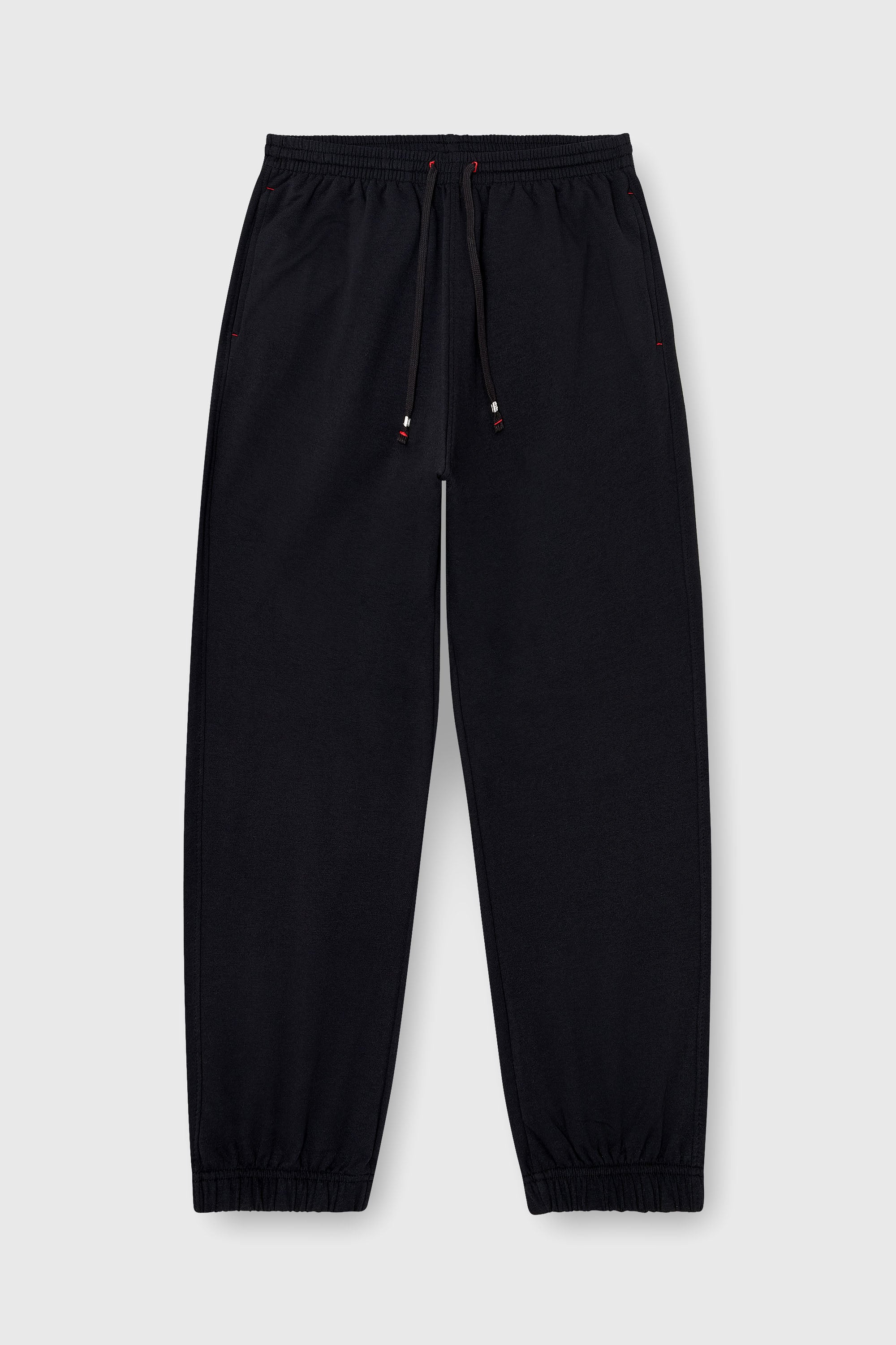 Diesel - LENNY-D-CORE, Pantal&oacute;n de ch&aacute;ndal en mezcla de algod&oacute;n afelpado Hombre in Negro - 1