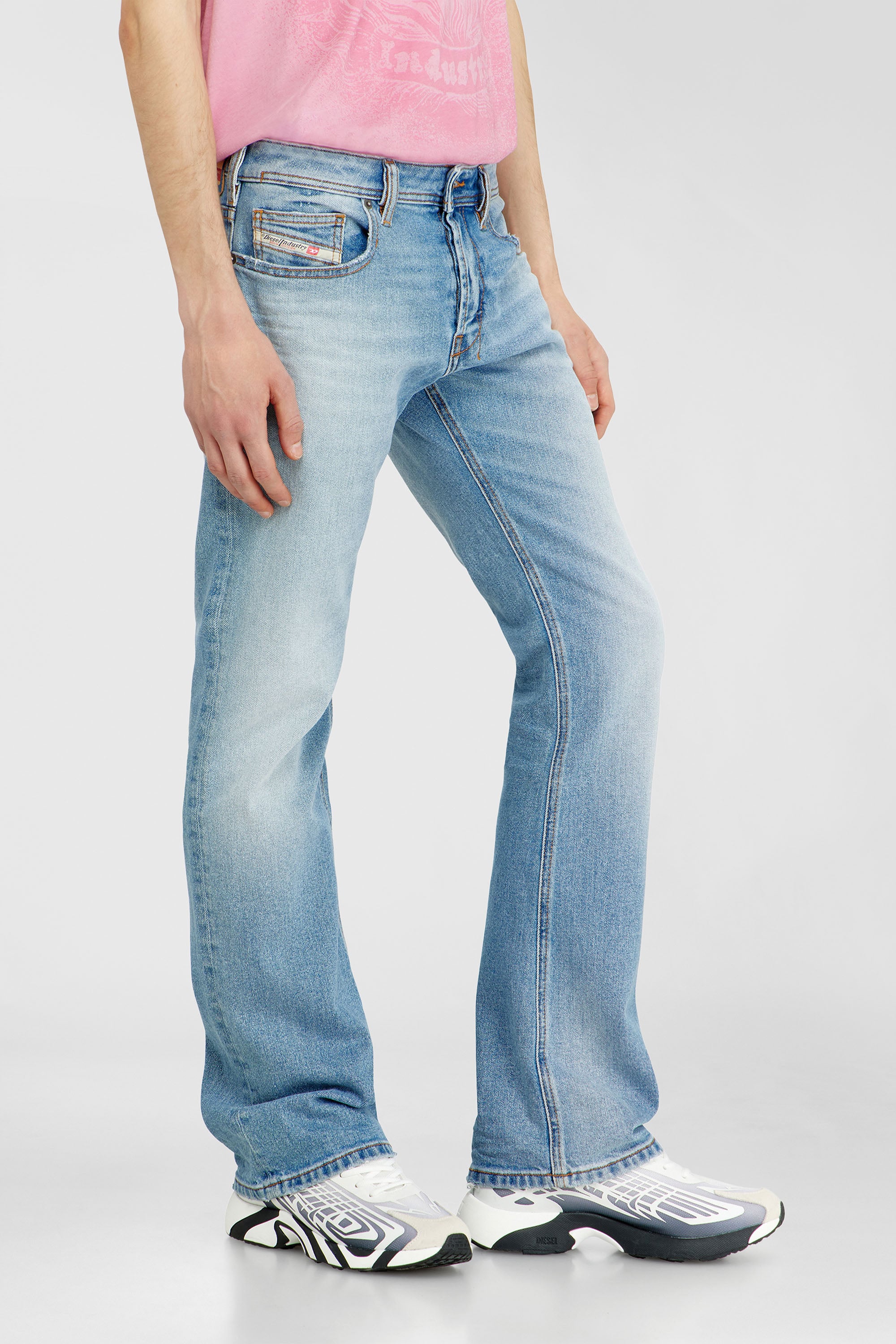 Diesel - Bootcut Jeans 2007 Zatiny 0DBDV Homme, Bleu Clair - Image 7