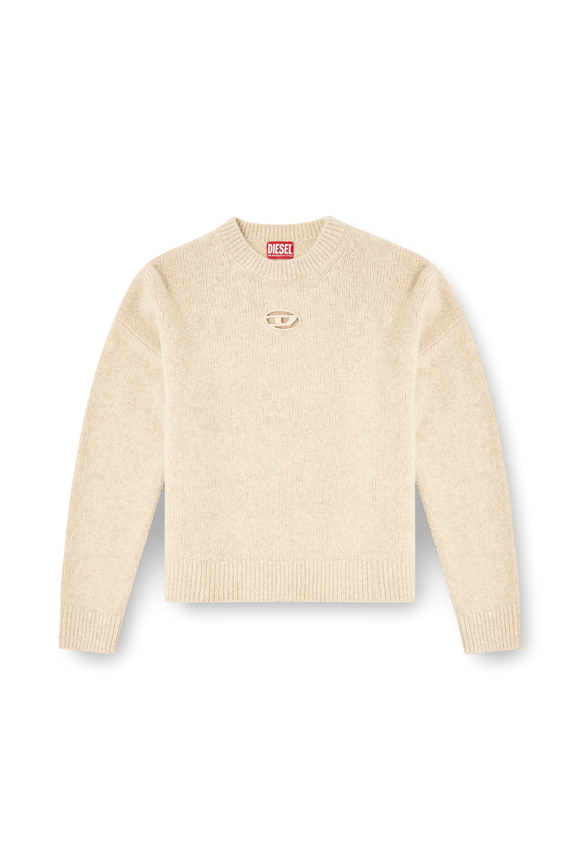 Diesel - M-AREETA, Female's Jumper in wool and alpaca blend in Beige - 3