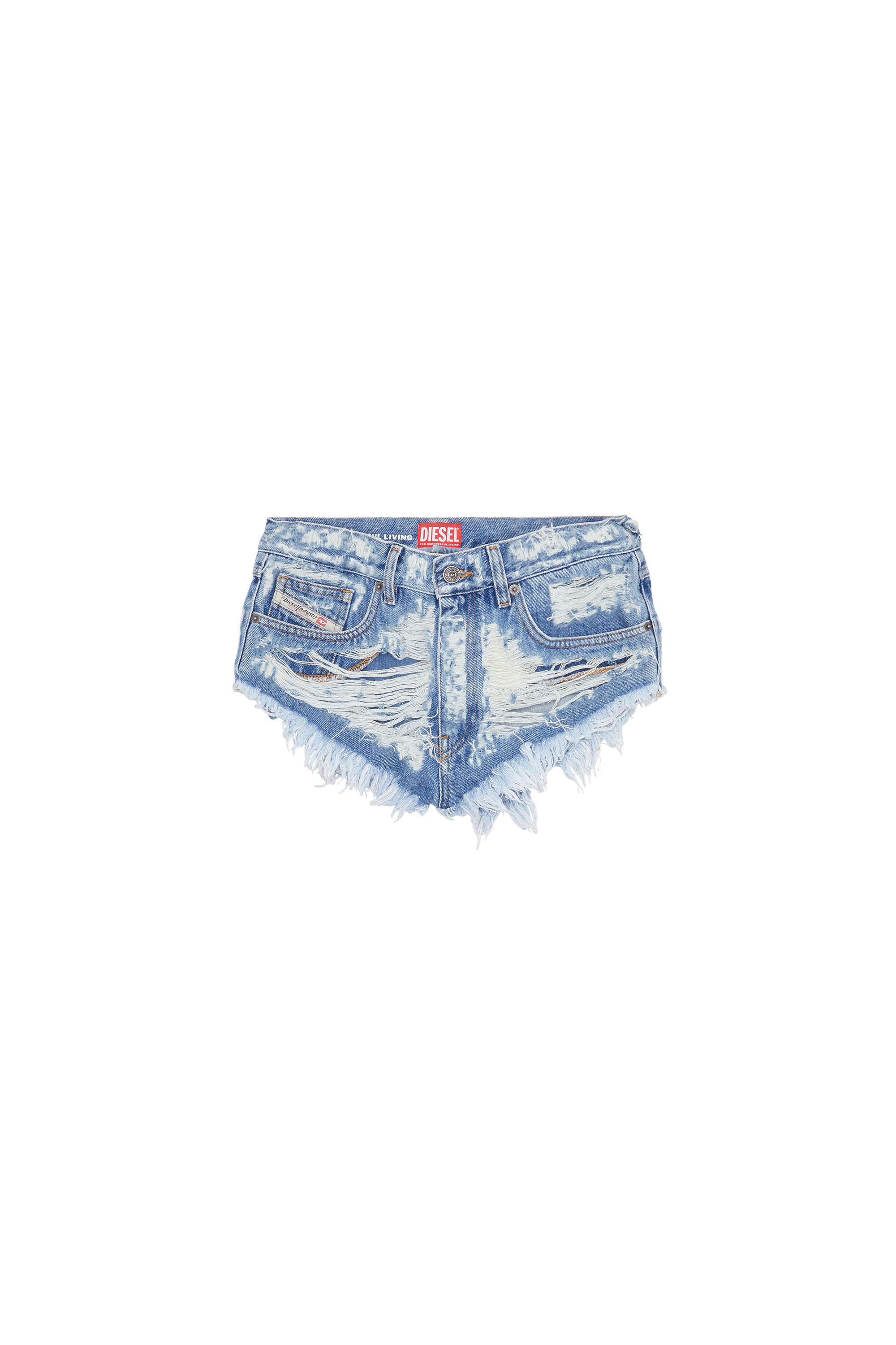 BlauerHafen Pantaloncini In Jeans Donna Distrutti Elasticizzati Con Risvolto - Corti Bermudas Slim Fit - 98% Cotone 2% Elastan - Colori Alla Moda