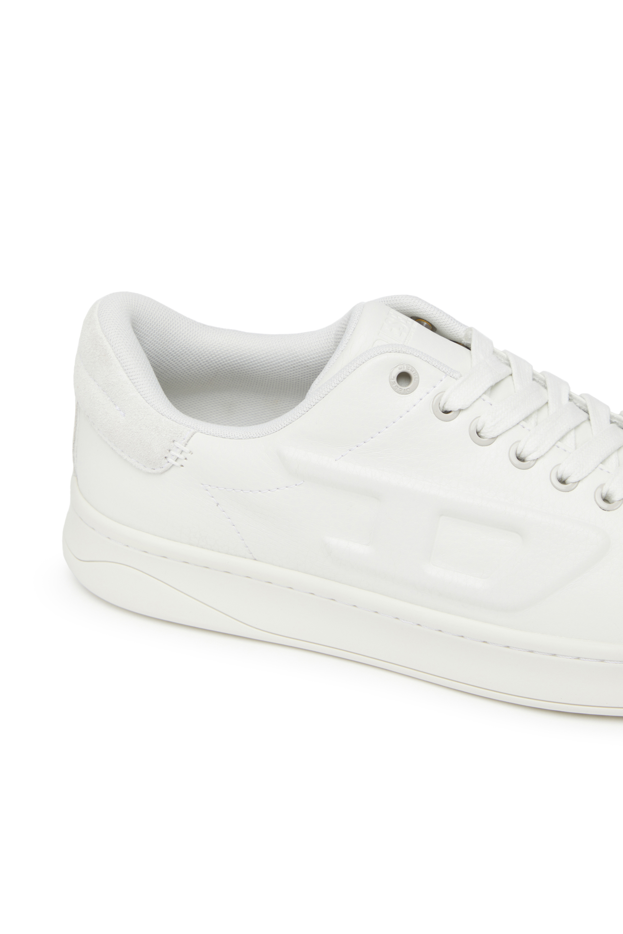 Men's S-Athene Low-Sneakers with embossed D logo | White | Diesel