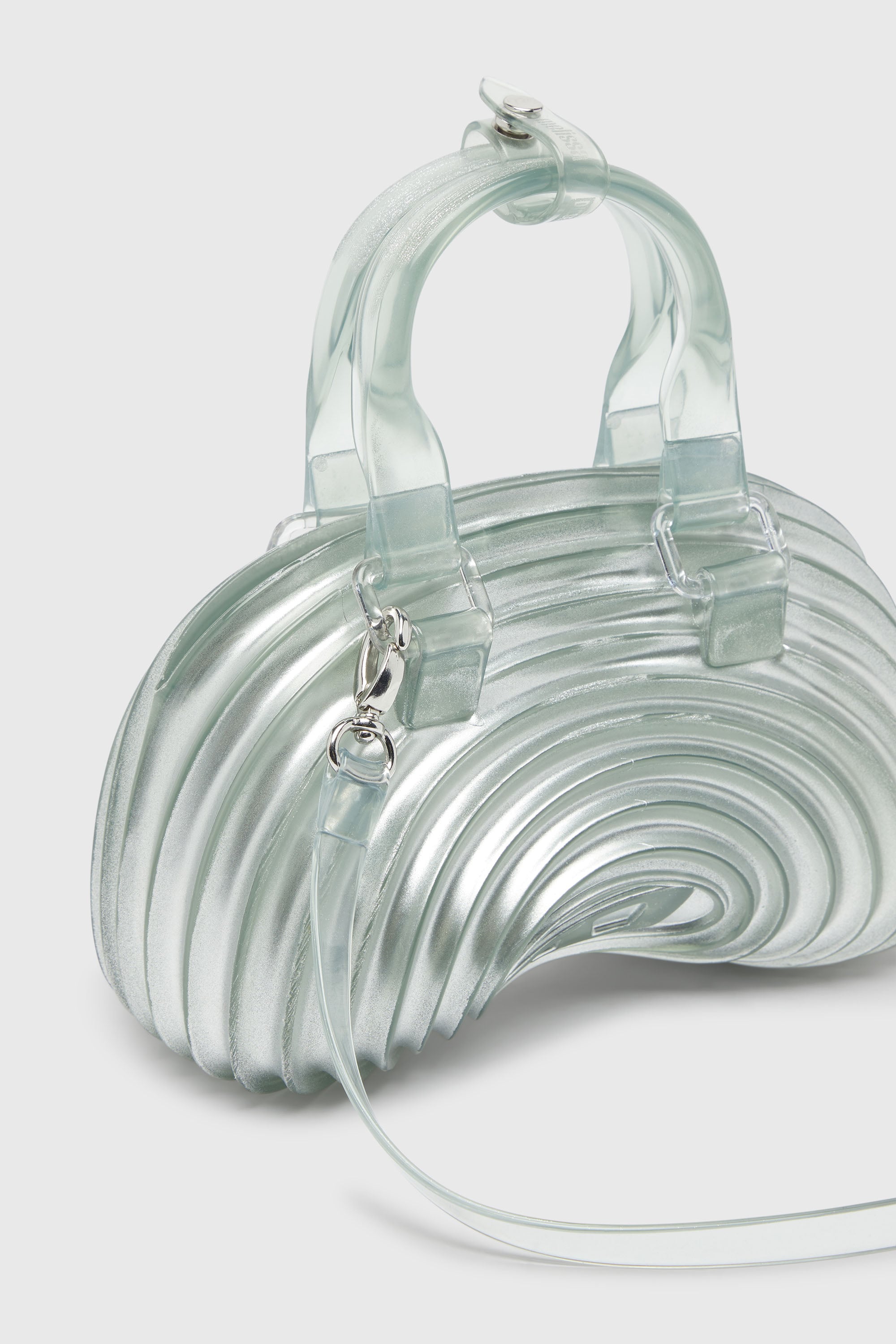 Diesel - MELISSA QUANTUM DOME, Quantum Dome &ndash; Bolso de mano en Melflex&reg; Mujer in Plateado - 6