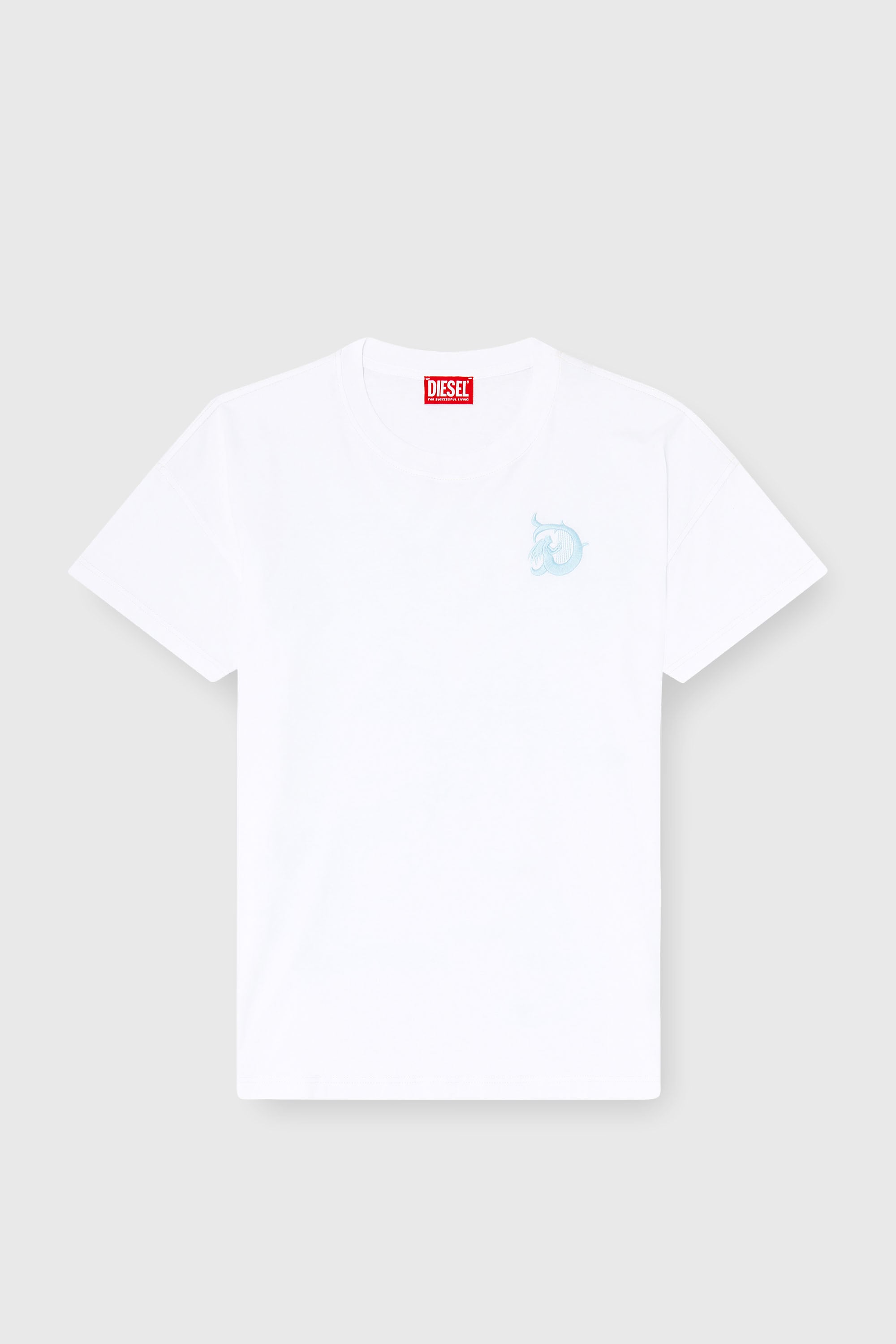 Diesel - T-BOXT-AA11, Man's Jersey T-shirt with flocked print in White - 2