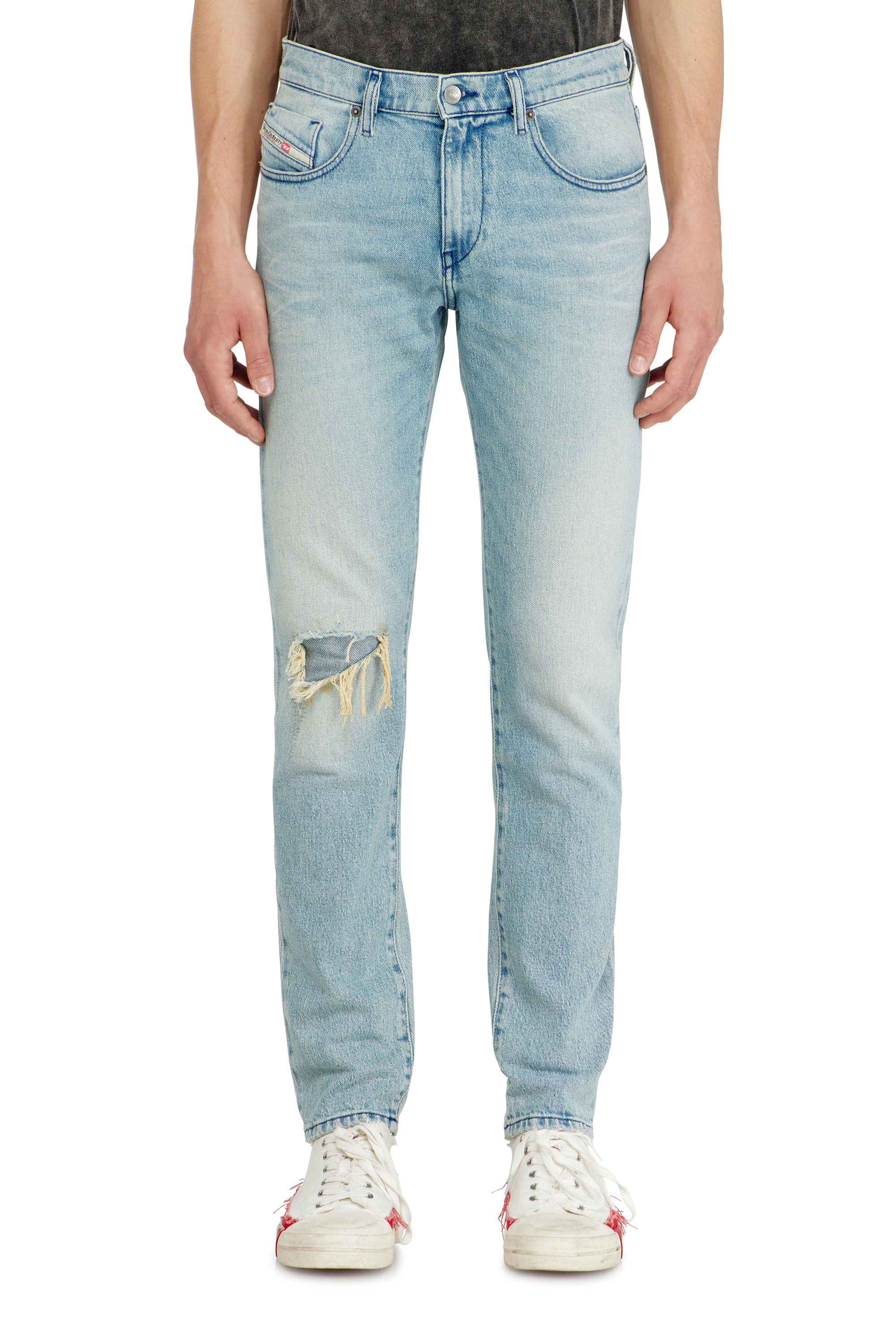 Diesel - Slim Jeans 2019 D-Strukt 09Q10 Homme, Bleu Clair - Image 4