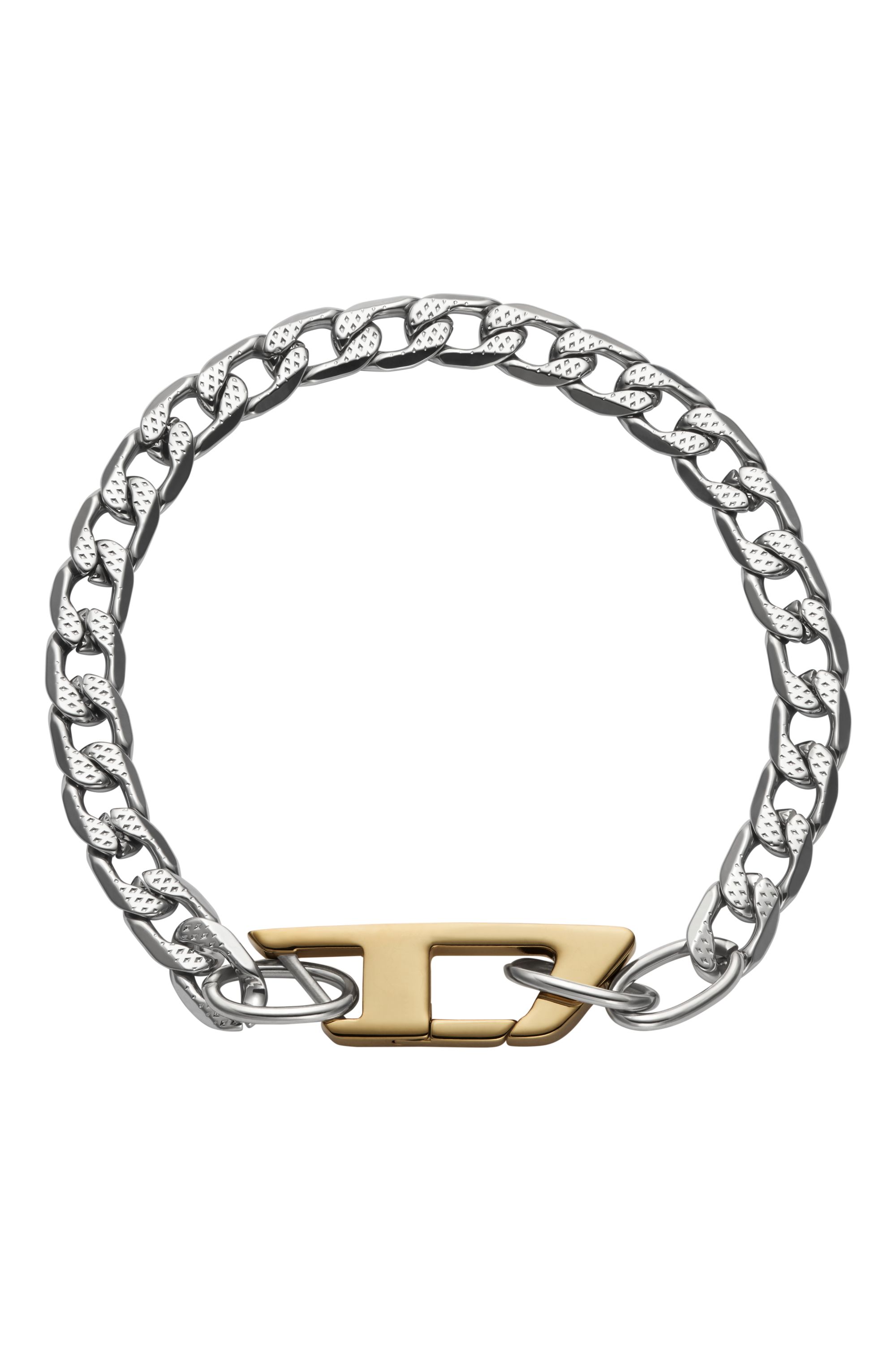 Diesel - DX1338, Bracelet à maillons en acier inoxydable Mixte in Gris argenté - 1