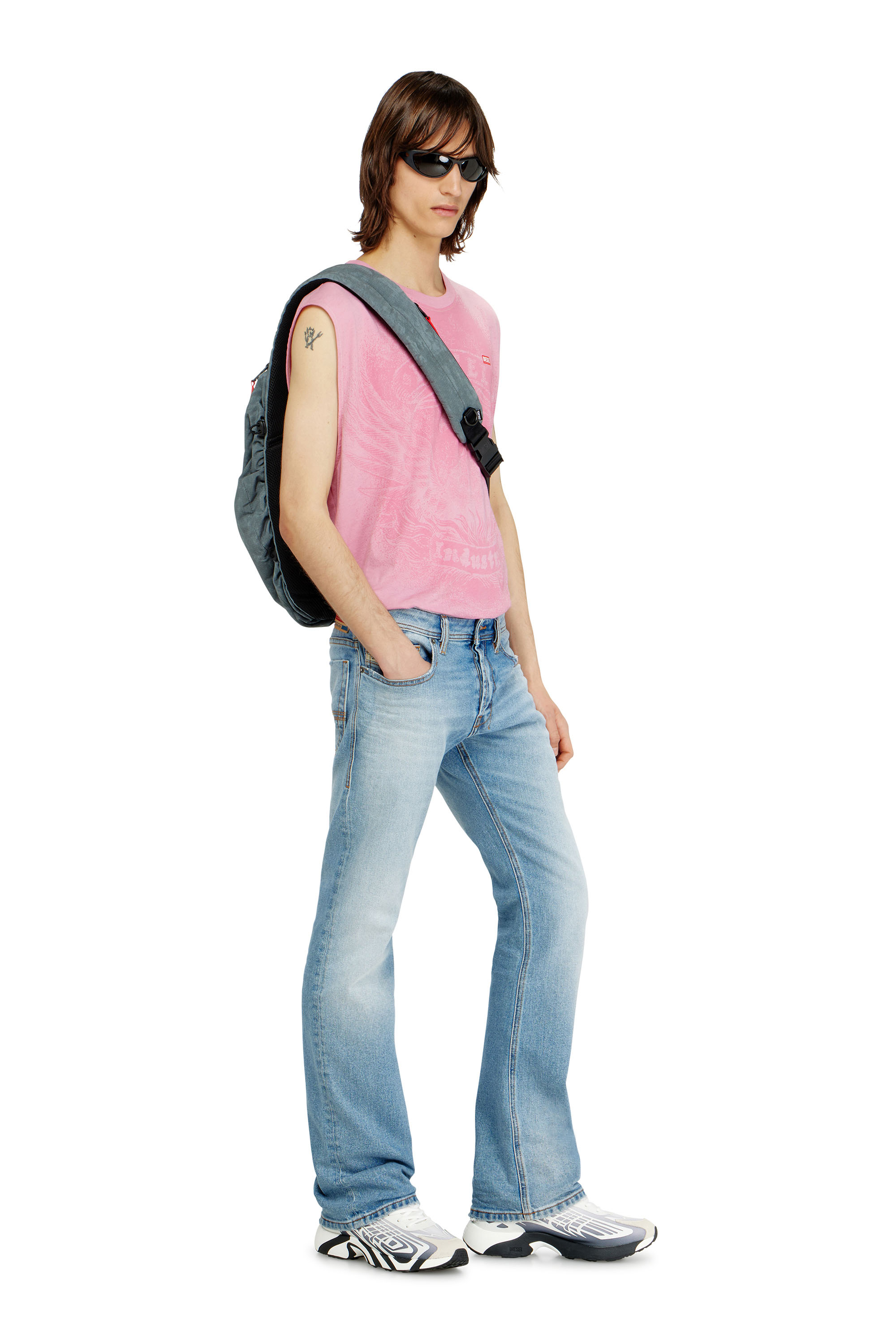 Diesel - ZIP-D SLING BAG X, Zip D-Sac &agrave; dos &agrave; une seule bretelle avec sangle ajustable Mixte in Gris - 2