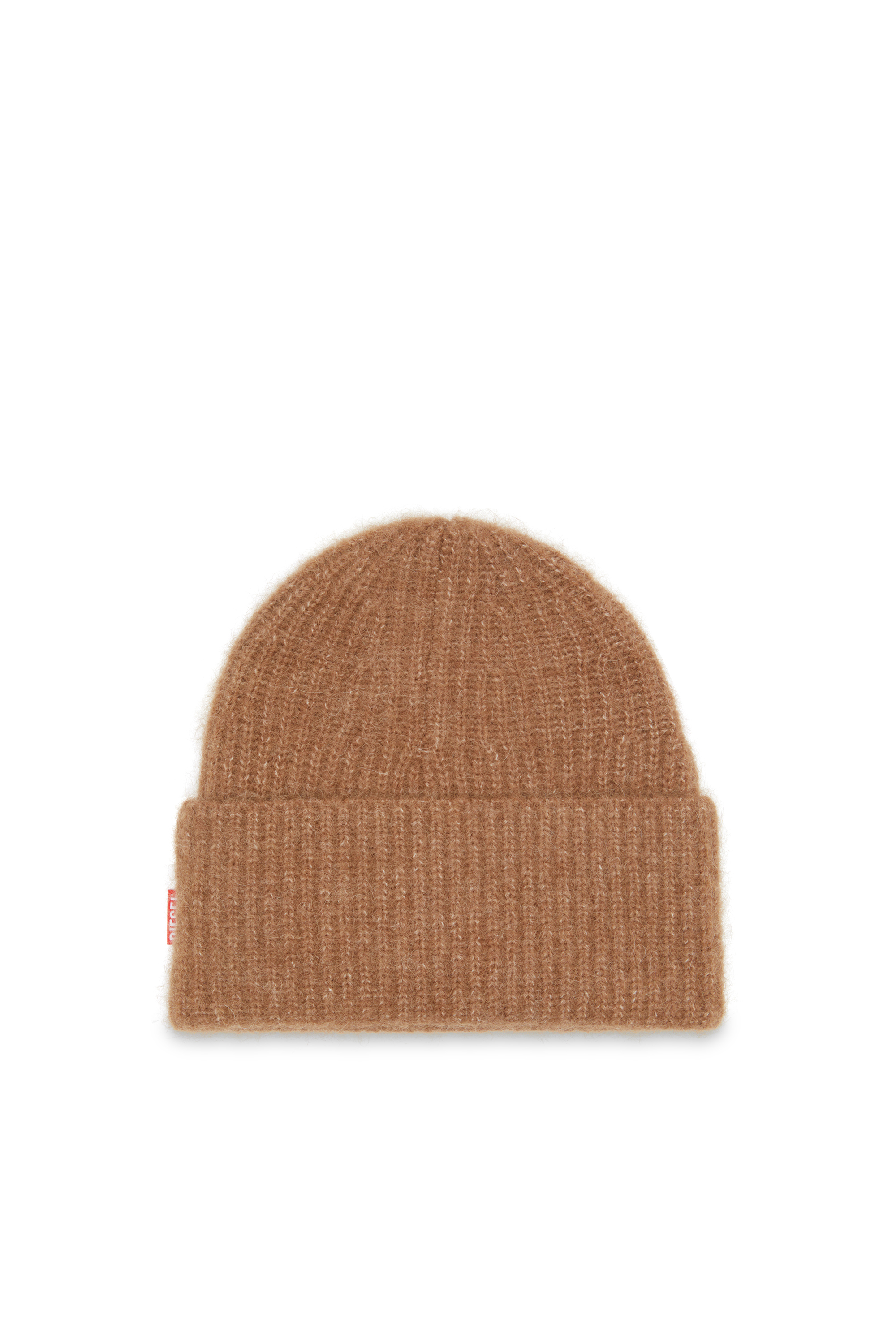 Diesel - K-LOLLO-HAT, Bonnet côtelé en alpaga Mixte in Marron - 2