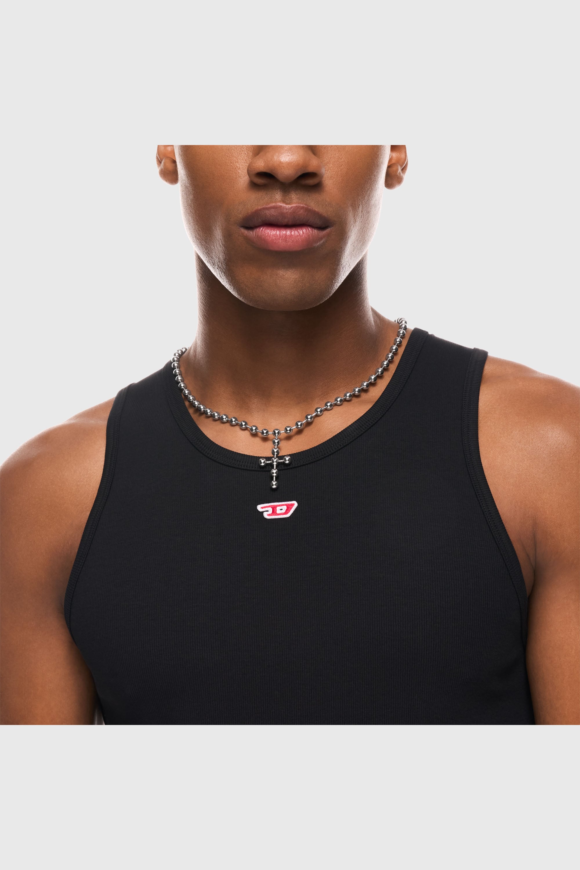 Diesel - DX167440 JEWELLERY, Collar de cadena de acero inoxidable Unisex in Plateado - 4