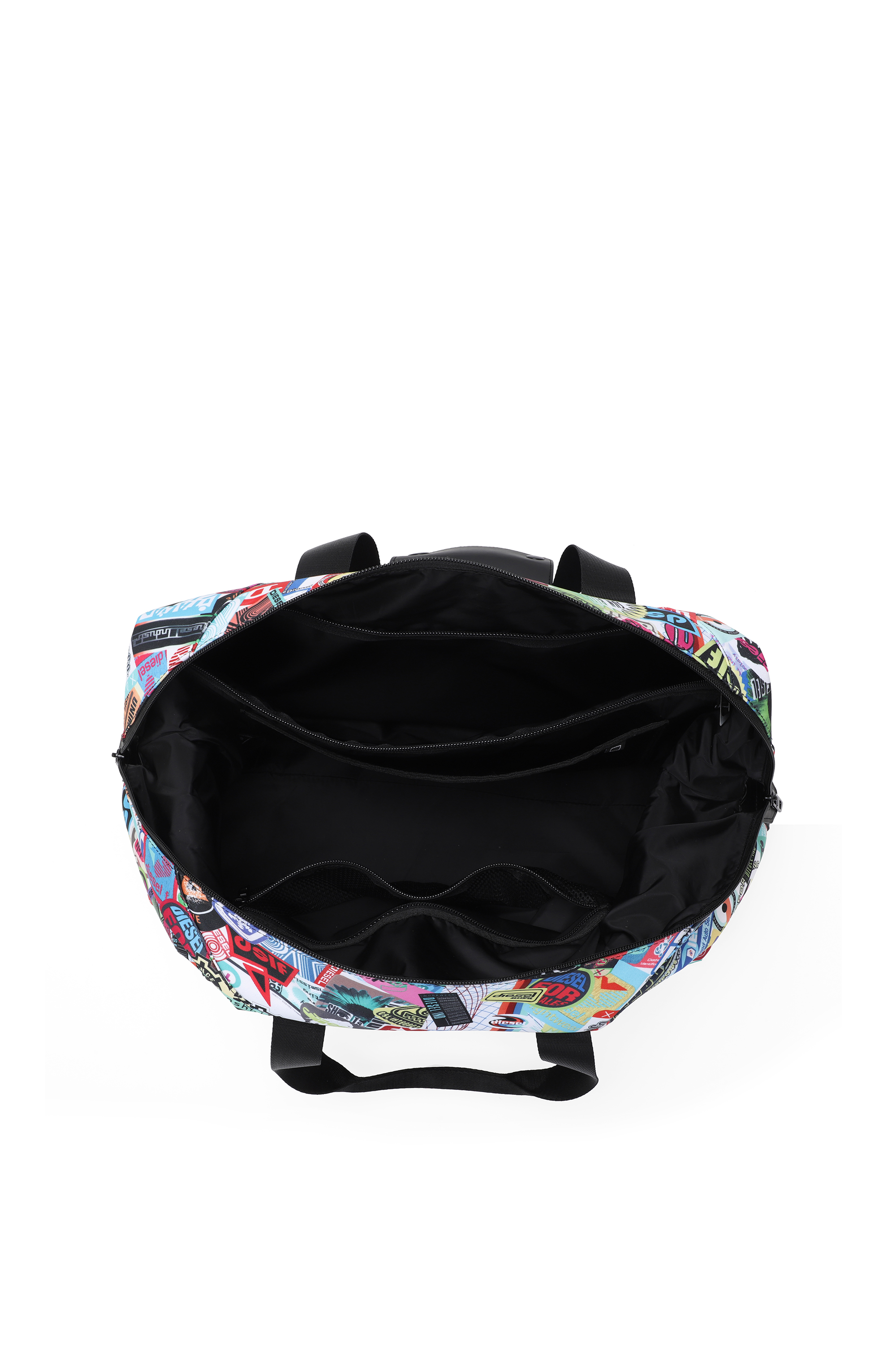 Diesel - DIESEL PC PRINTED DUFFLE-STICKERS- DSB00, Bolsa tipo duffle pr&aacute;ctica con adhesivos Unisex in Multicolor - 3