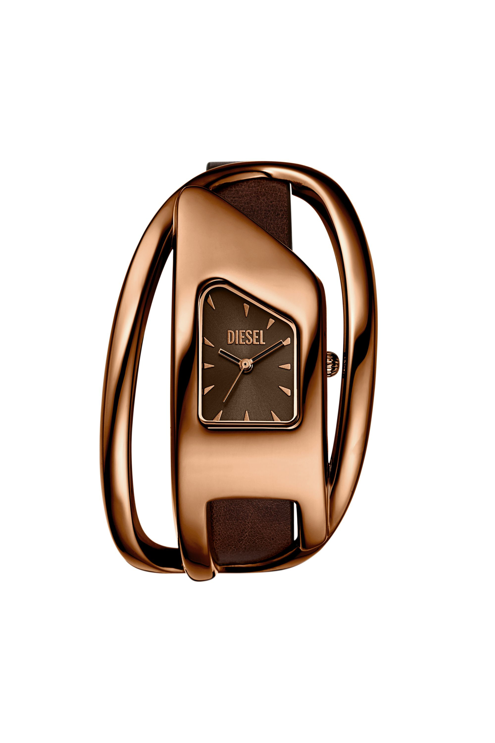 Diesel - DZ5630 WATCH, Reloj Wrap-D de cuero marrón Mujer in Marrón - 1