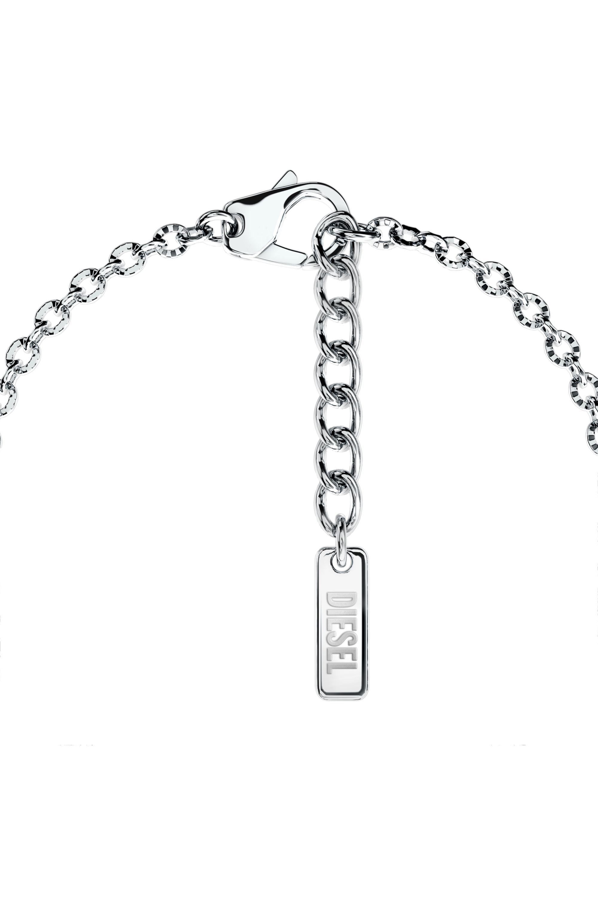 Diesel - DX1691040 JEWELLERY, Pulsera de cadena de acero inoxidable Unisex in Plateado - 2
