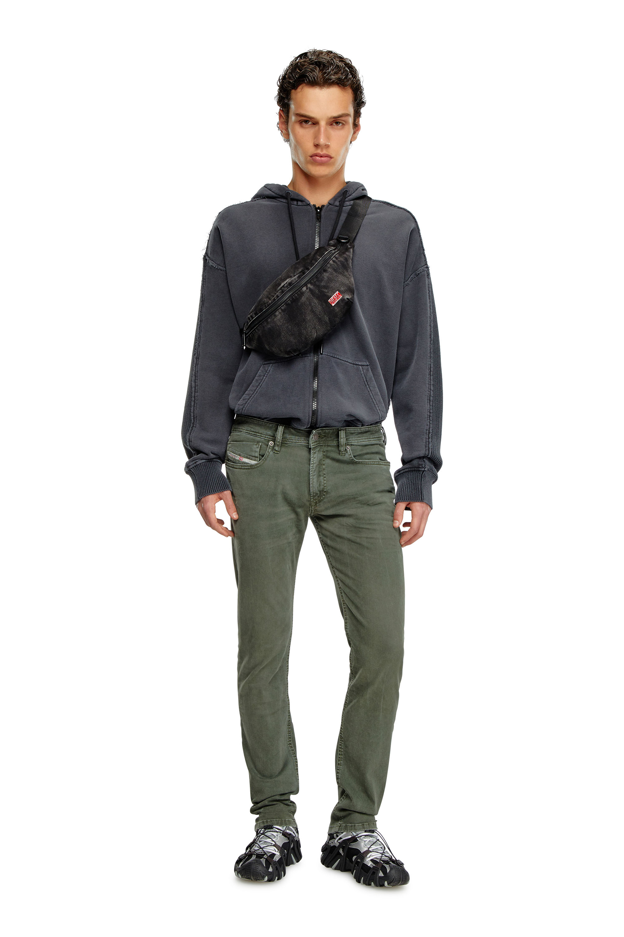 Diesel - Man's Skinny Jeans 1979 Sleenker 0ENAK, Green - 4