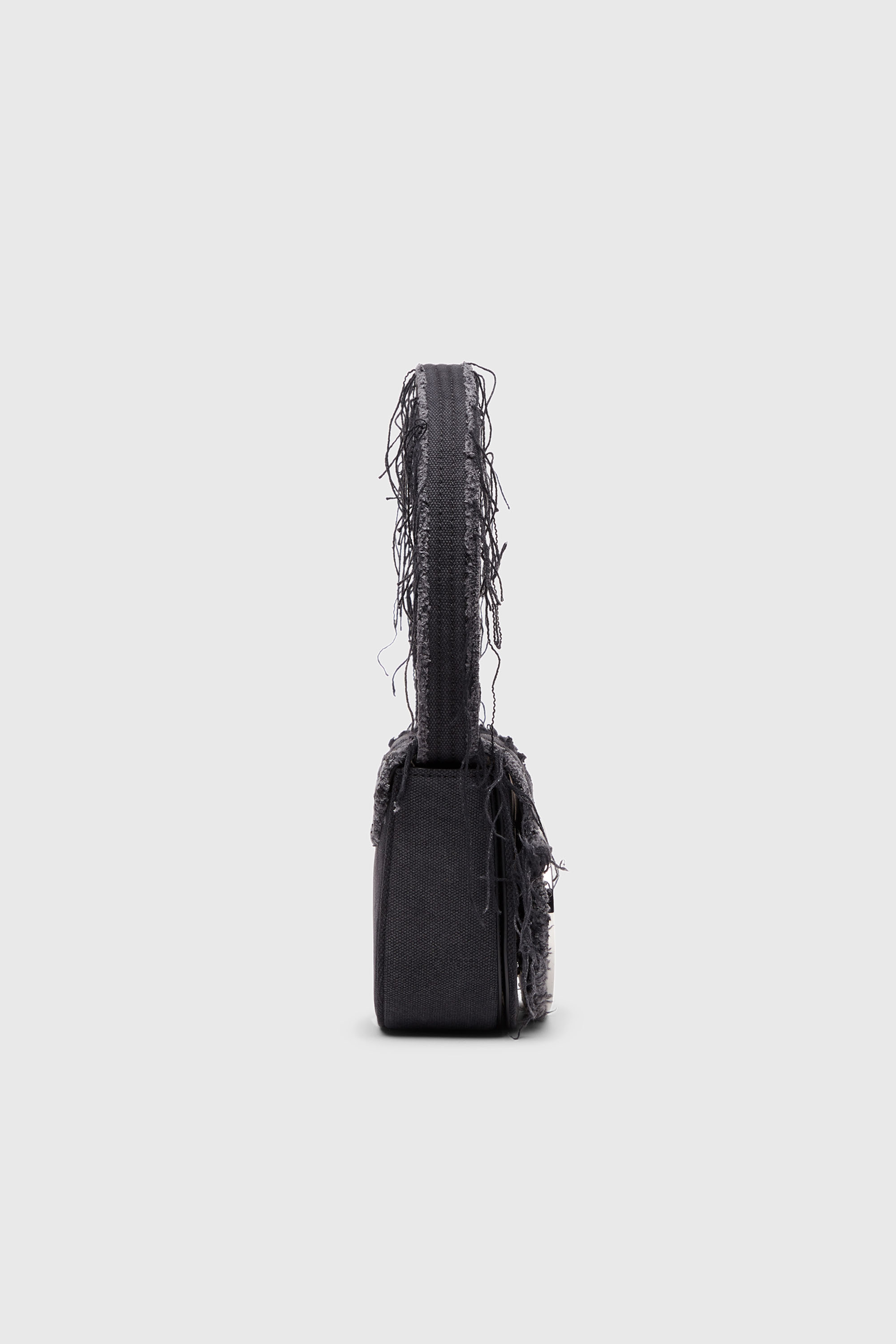 Women's 1DR-Iconic shoulder bag in canvas and leather | Black