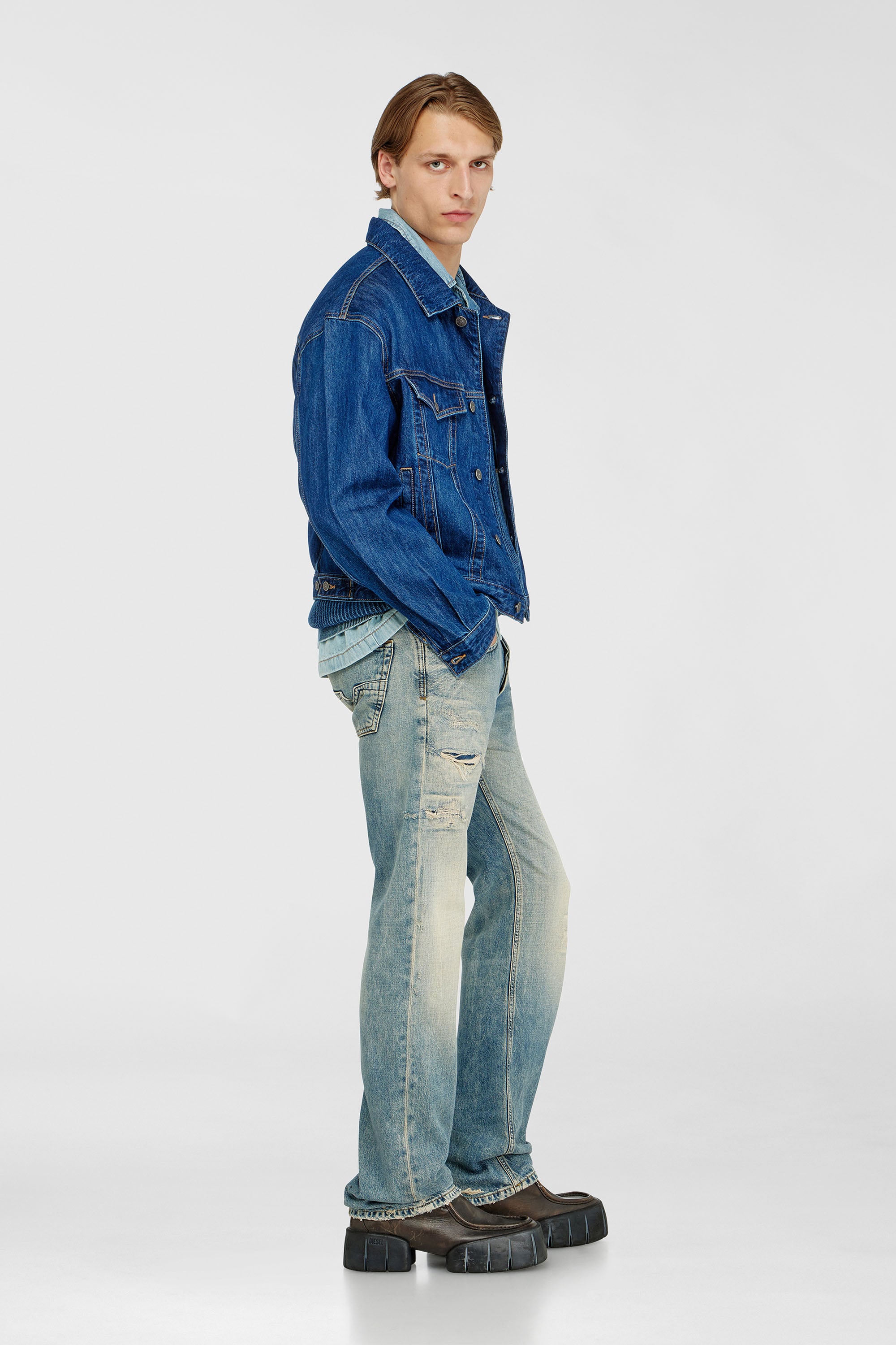 Diesel - Man's Regular Jeans 1985 Larkee 09P62, Medium blue - 2