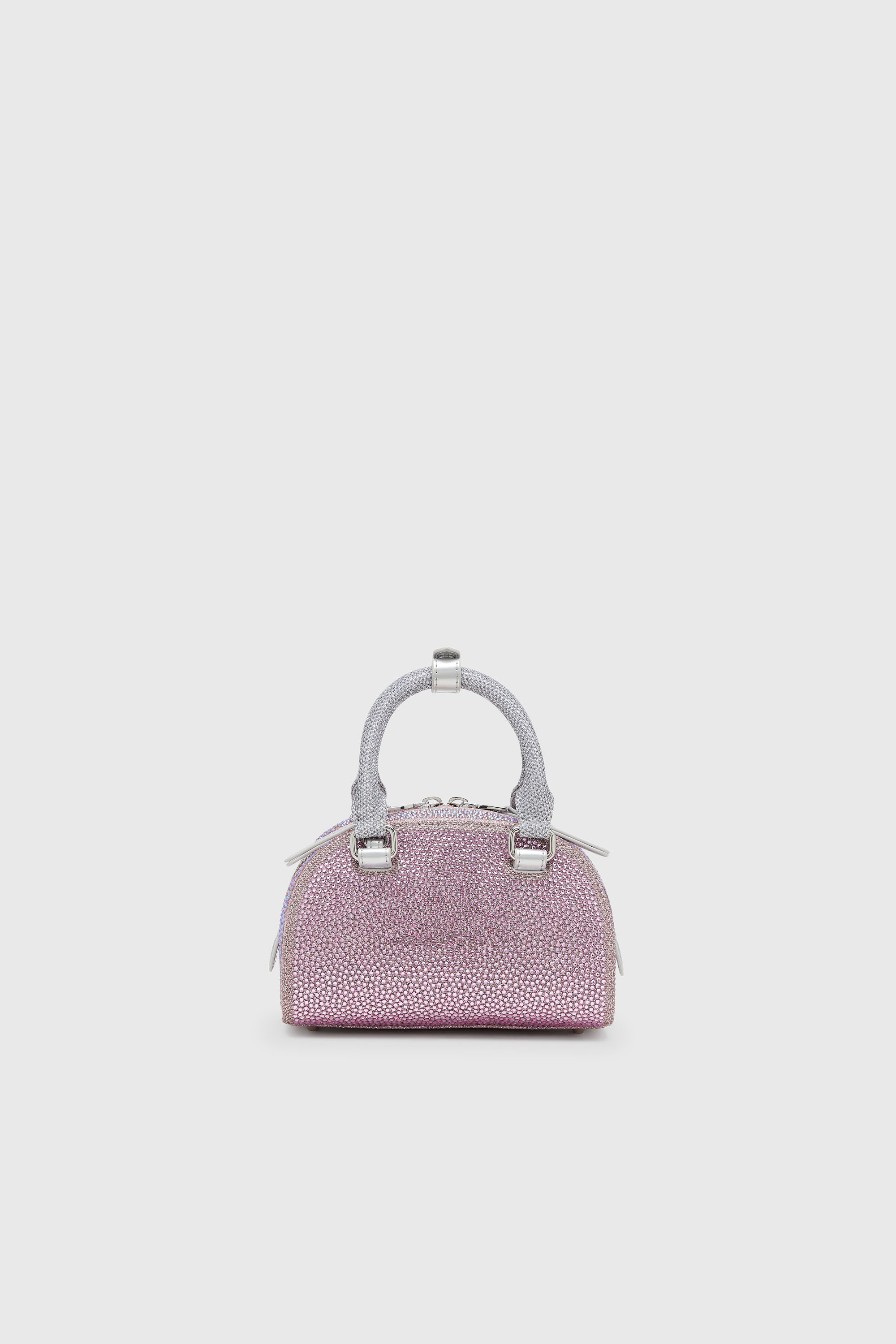 Diesel - 1DR DOME CROSSBODY, 1DR Dome - Peque&ntilde;o bolso bandolera en crystal Lurex Mujer in Rosa - 3