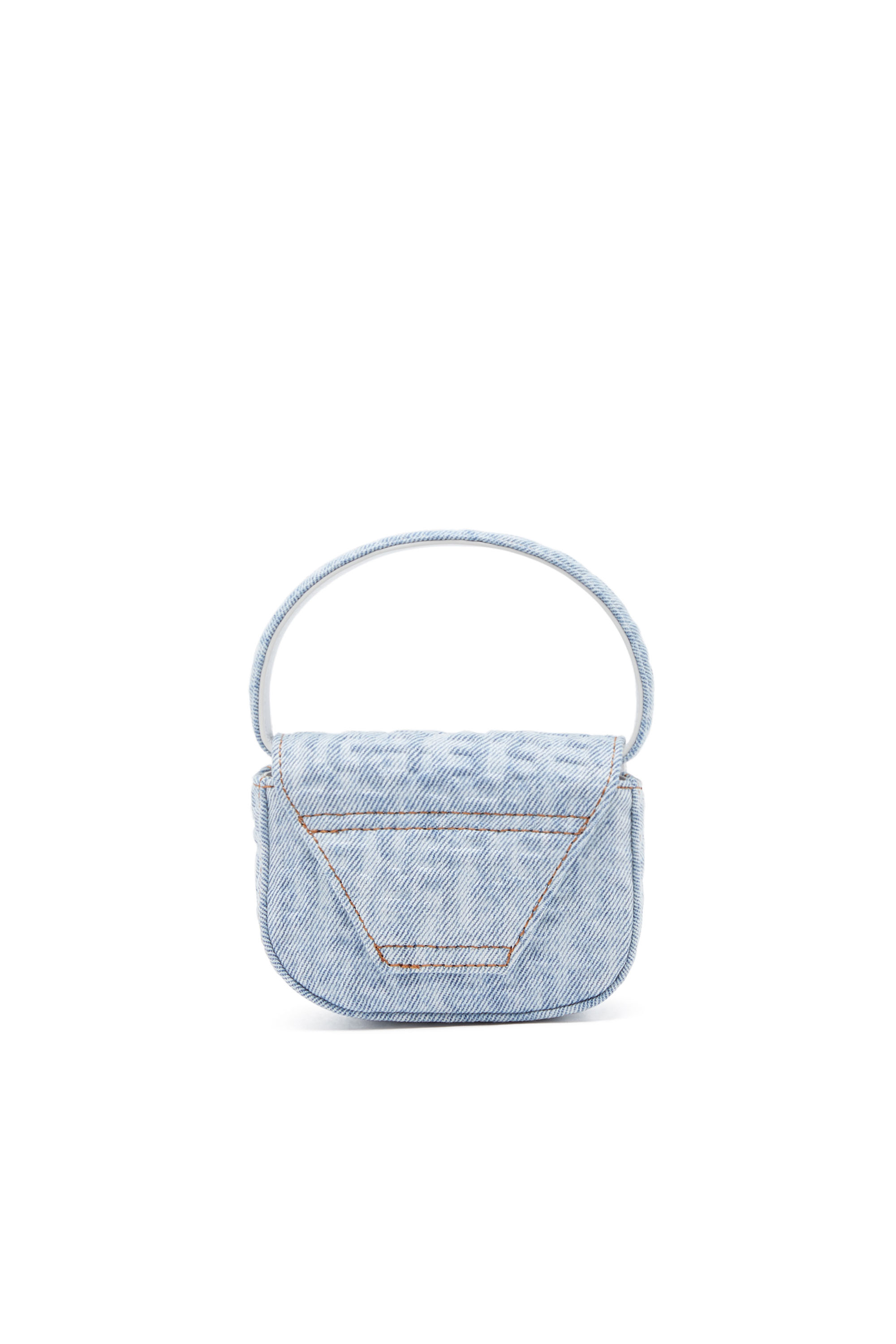 Diesel - 1DR XS, 1DR XS - Minibolso icónico de denim monograma Mujer in Azul marino - 2