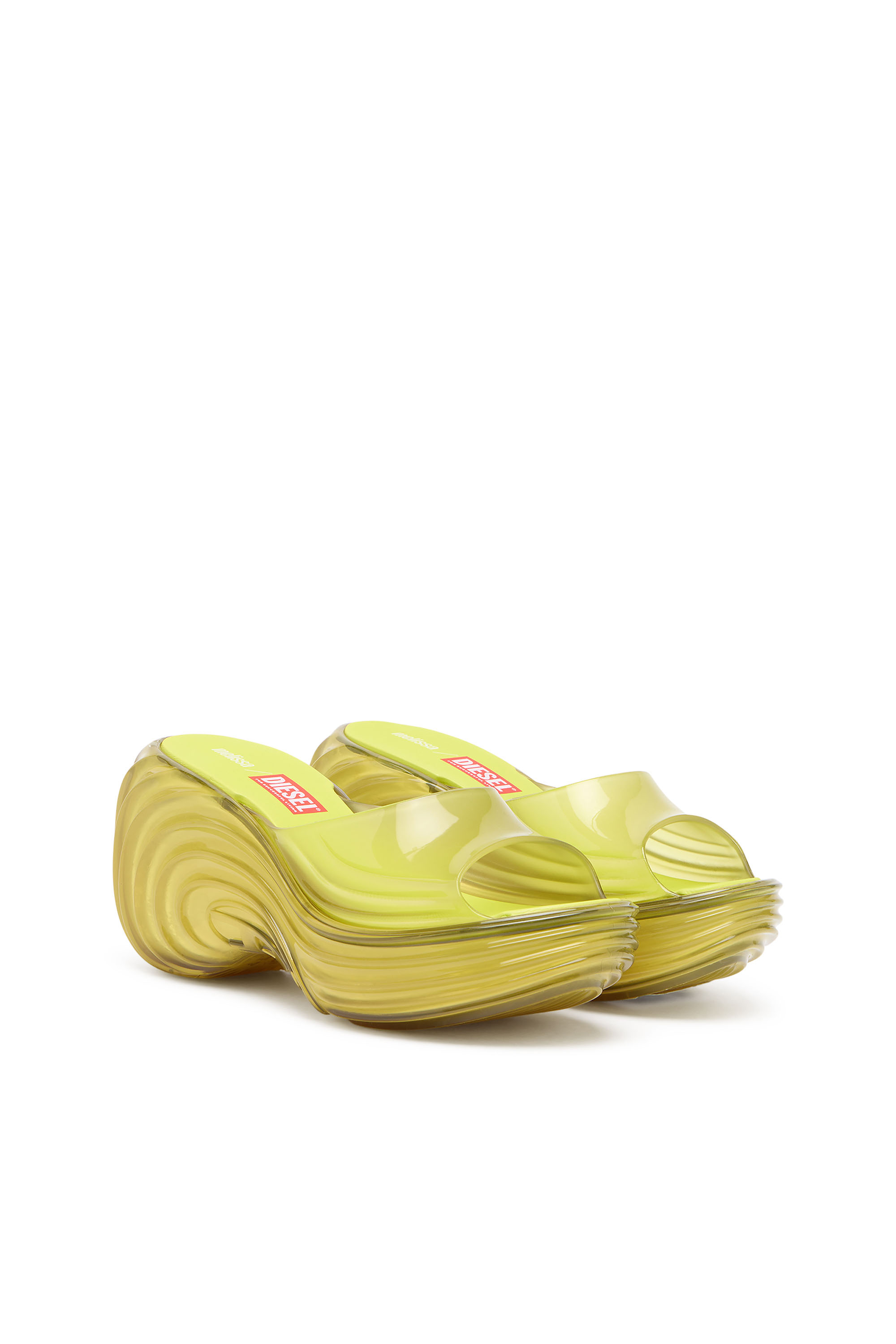 Diesel - MELISSA QUANTUM PLATFORM, Zueco de plataforma en Melflex&reg; Mujer in Amarillo - 3